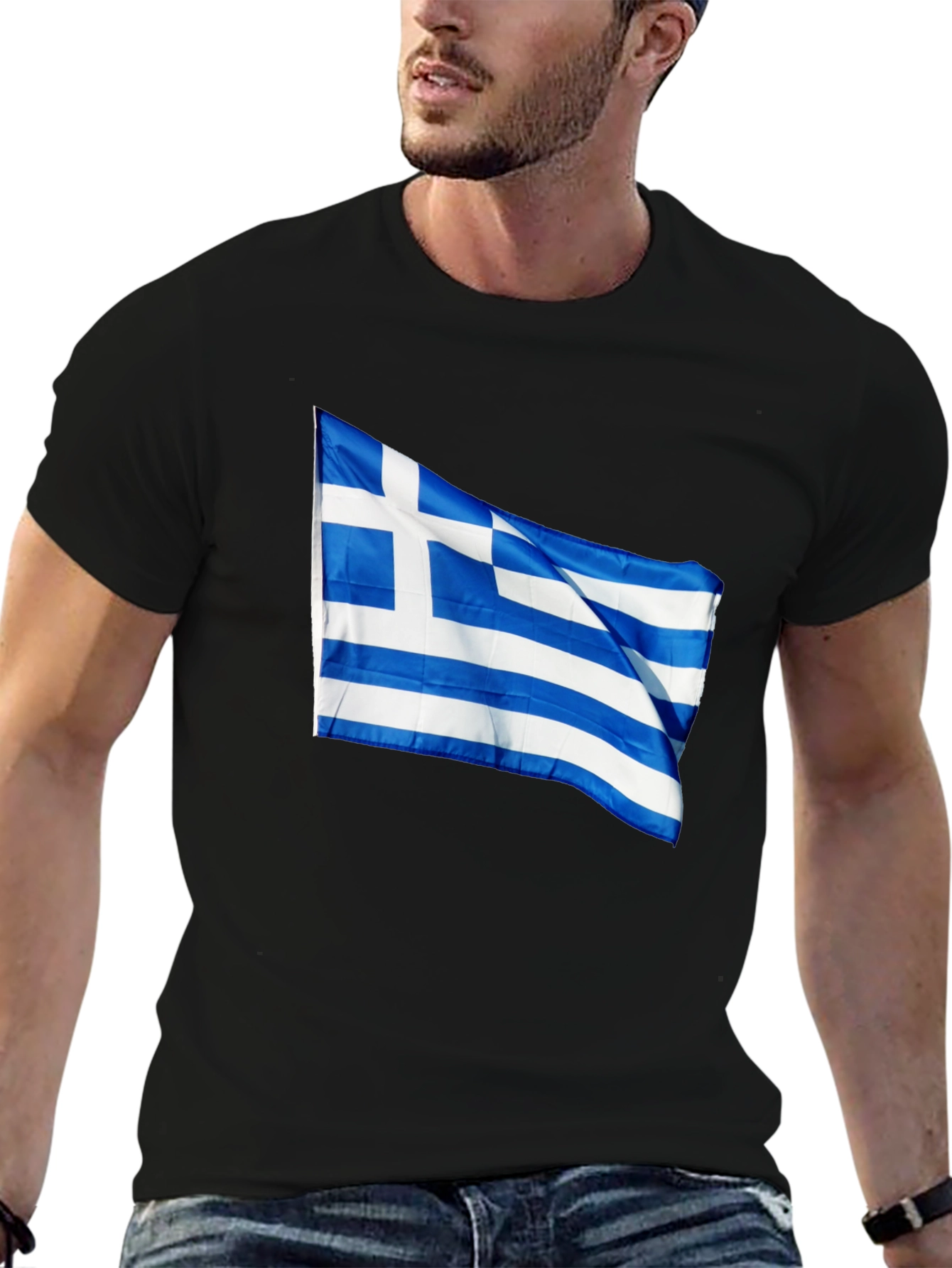 Greek Flag T-Shirt - Show Your Pride!