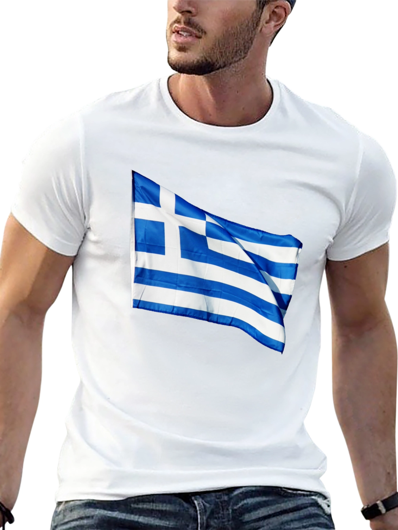 Greek Flag T-Shirt - Show Your Pride!