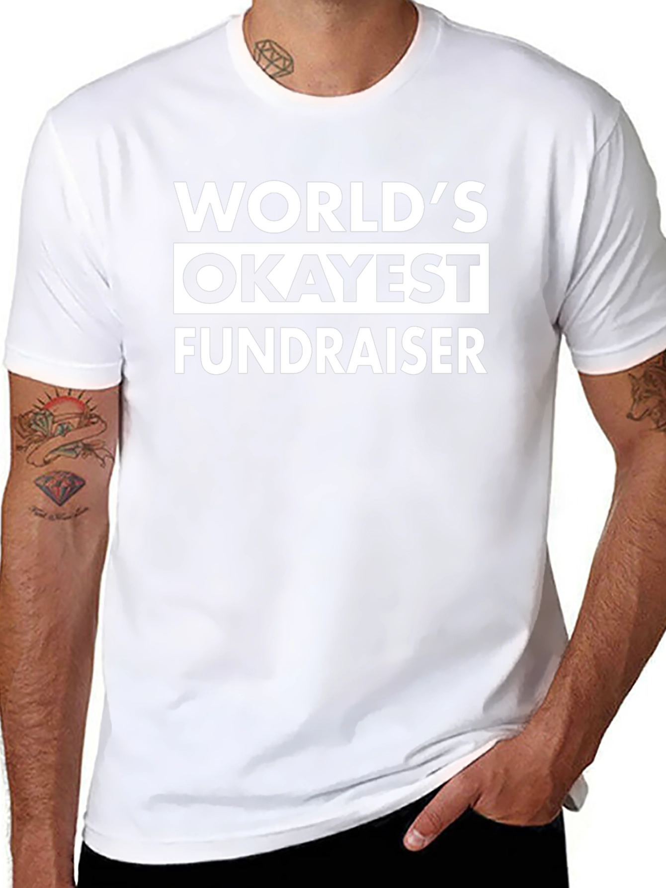 Worlds Okayest Fundraiser Graphic T-Shirt
