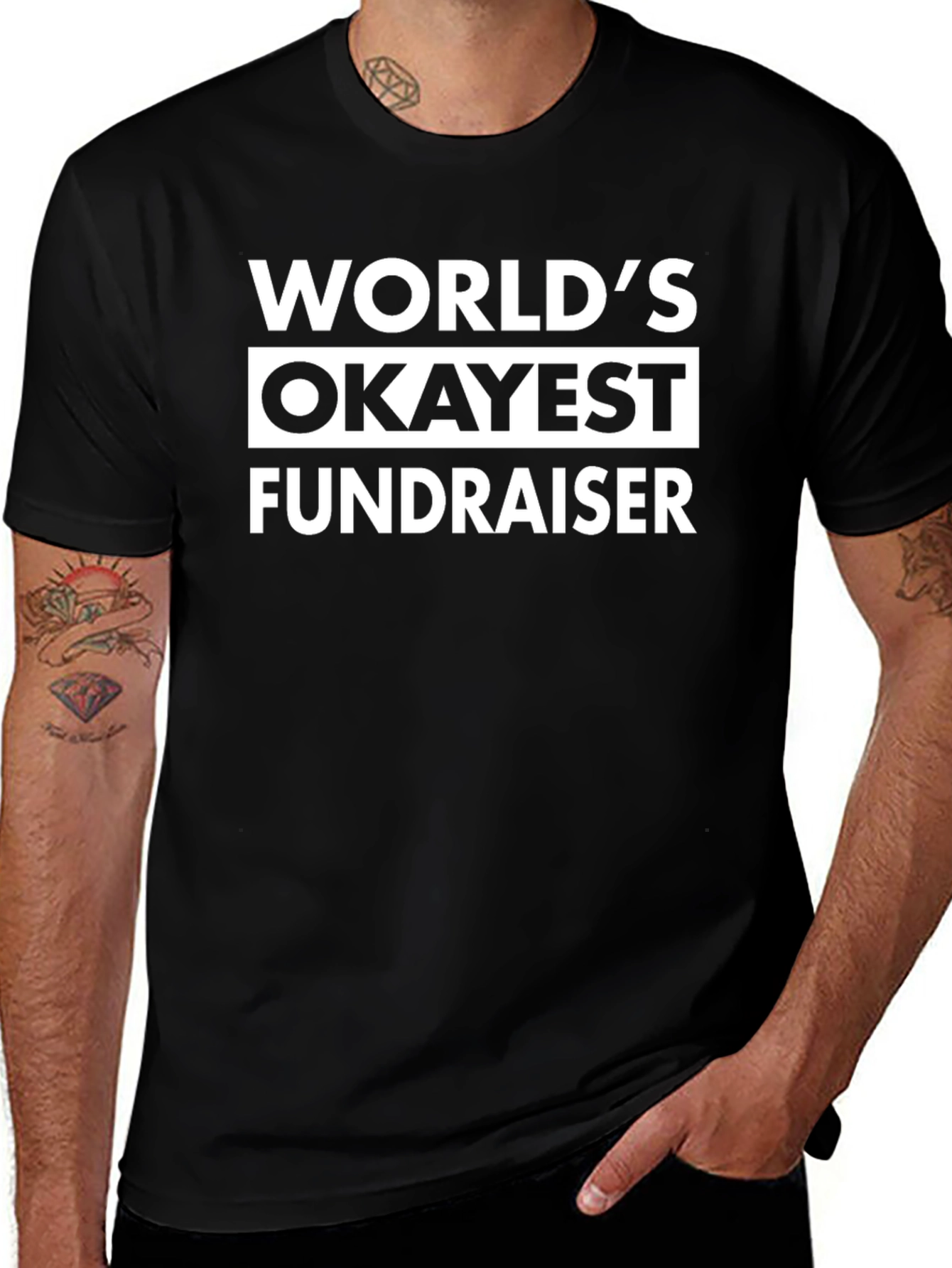 Worlds Okayest Fundraiser Graphic T-Shirt