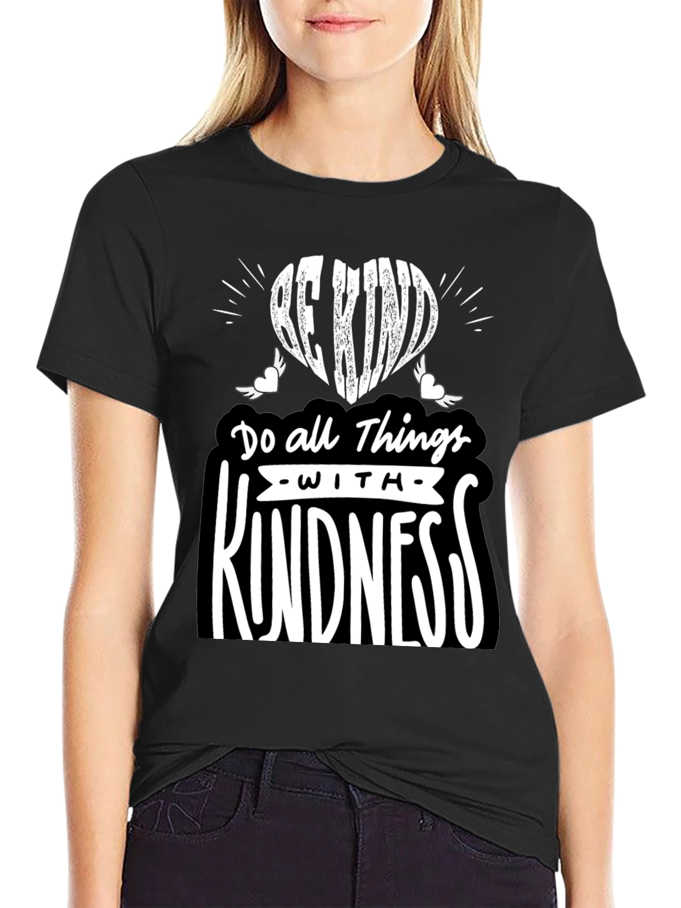 Be Kind Graphic T-Shirt - Black