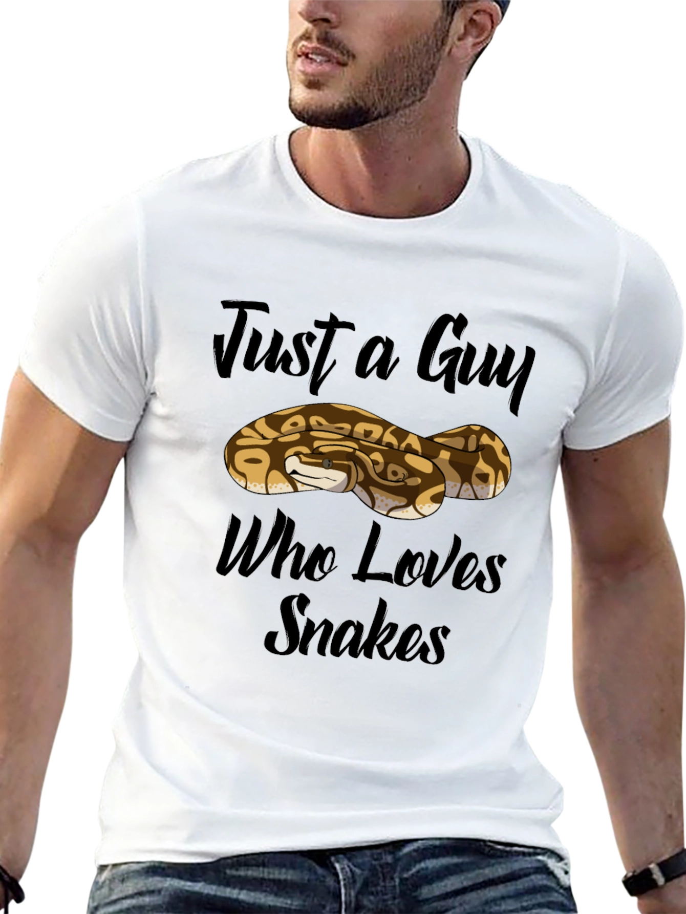 Just a Guy Who Loves Snakes T-Shirt
