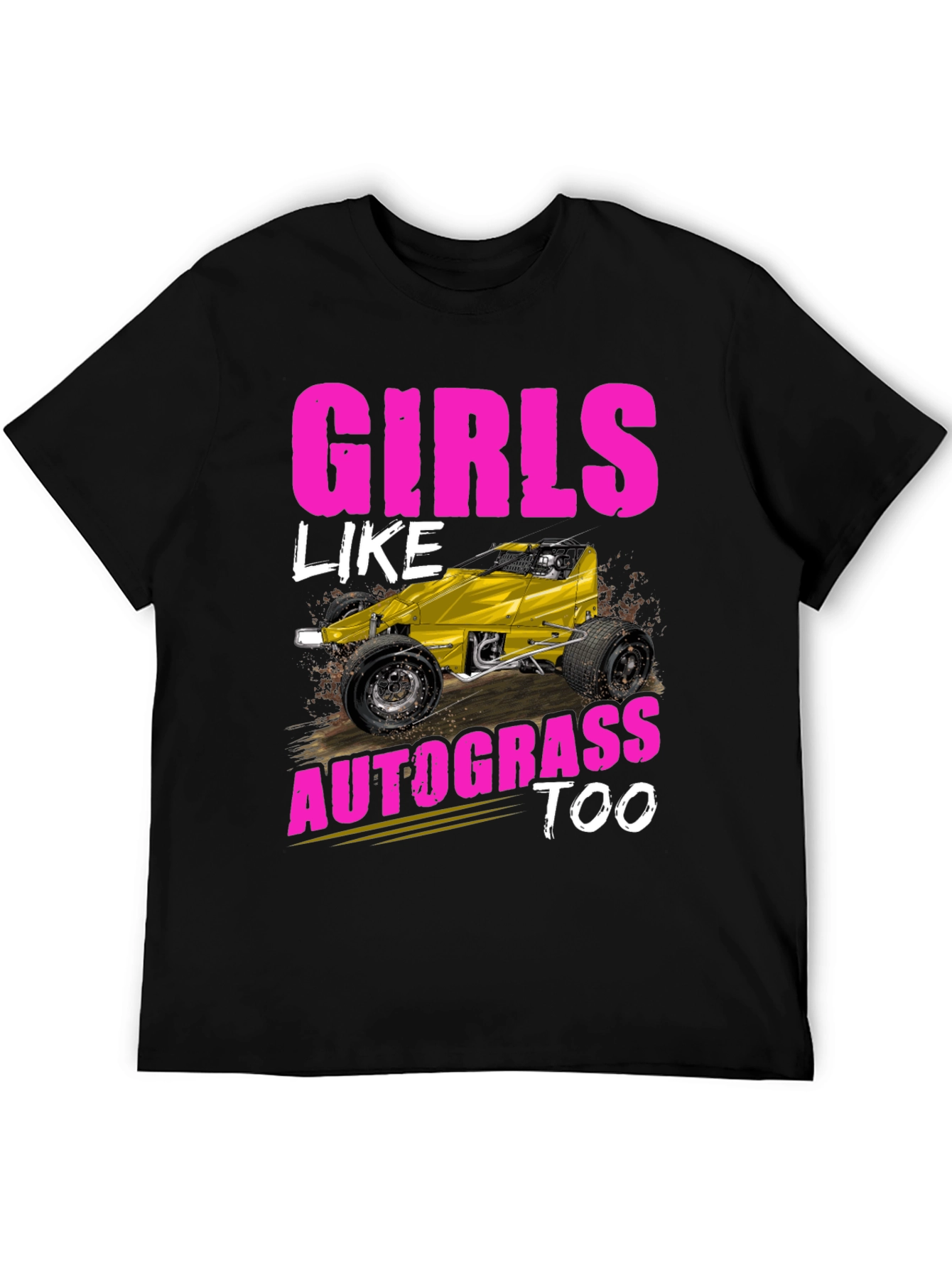 Girls Like Autograss Too Tee - Racing Car Design