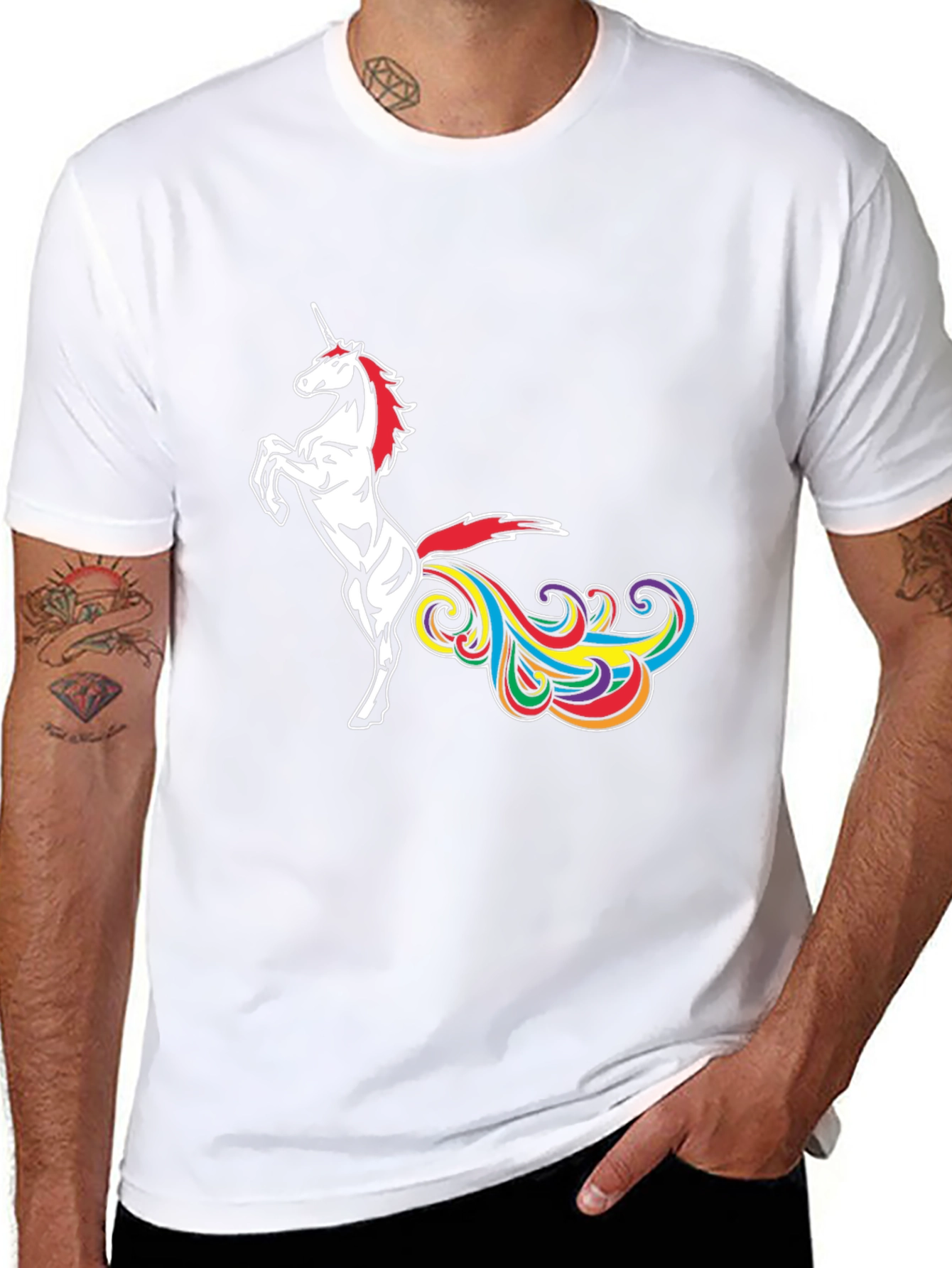 Unicorn Rainbow Fart Graphic Tee