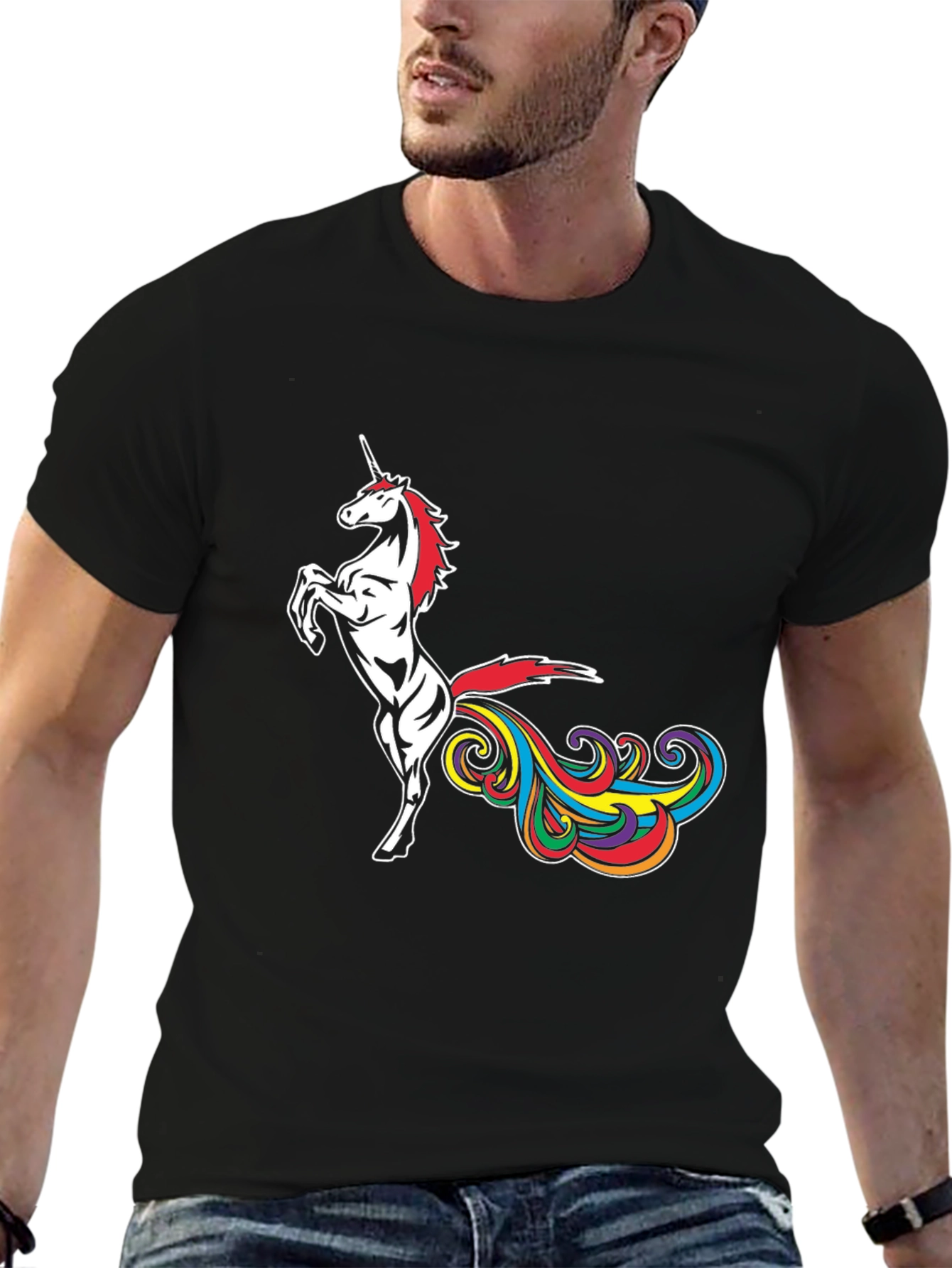 Unicorn Rainbow Fart Graphic Tee
