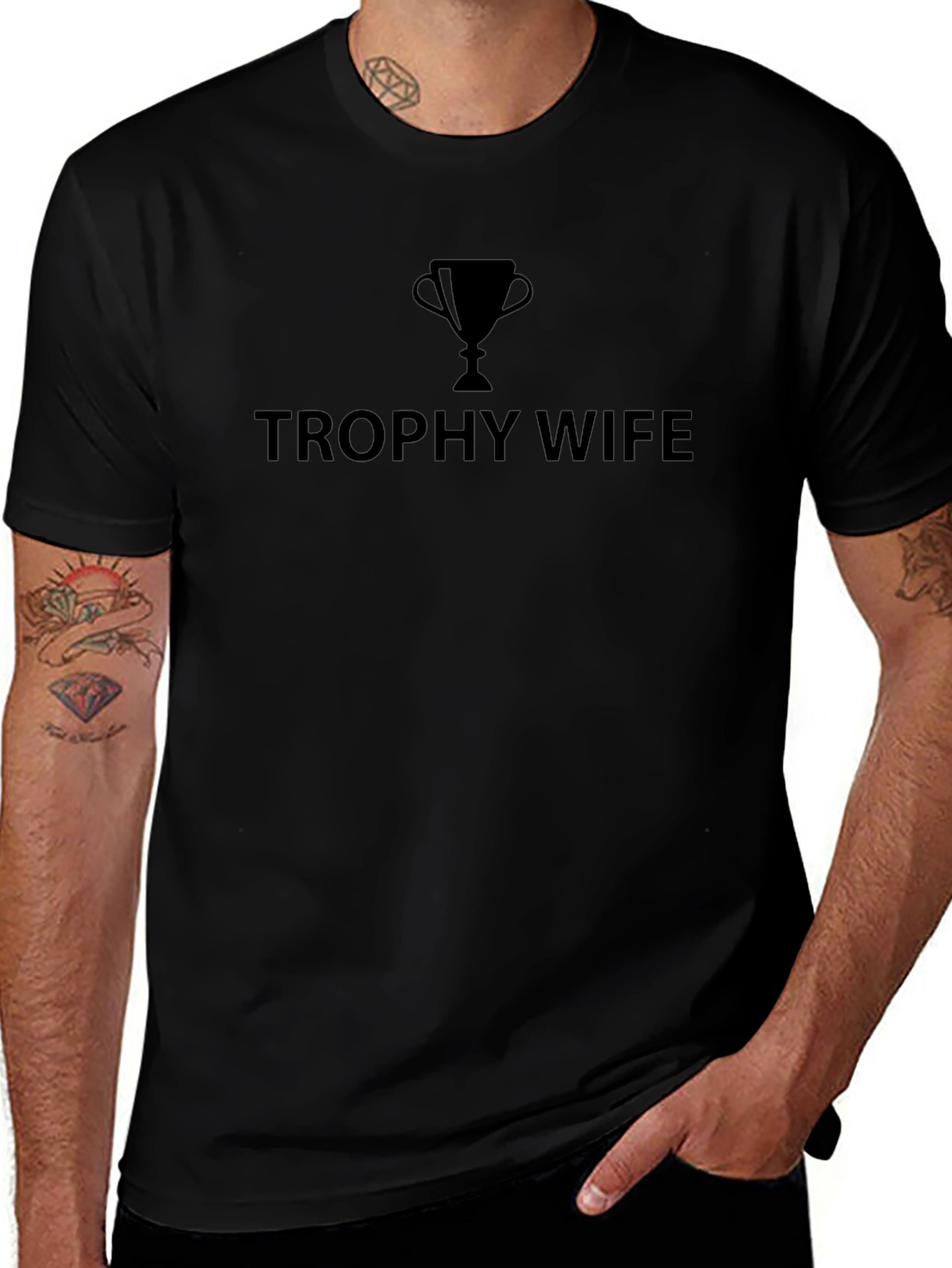 Trophy Wife Graphic Tee - Humorous Gift