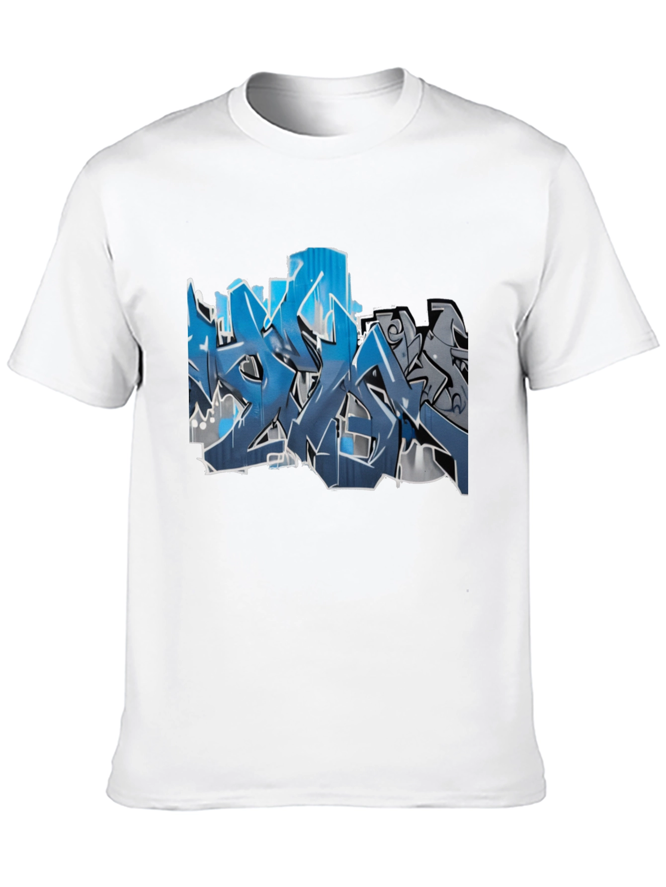 Urban Graffiti Graphic Tee - Mens Black T-Shirt