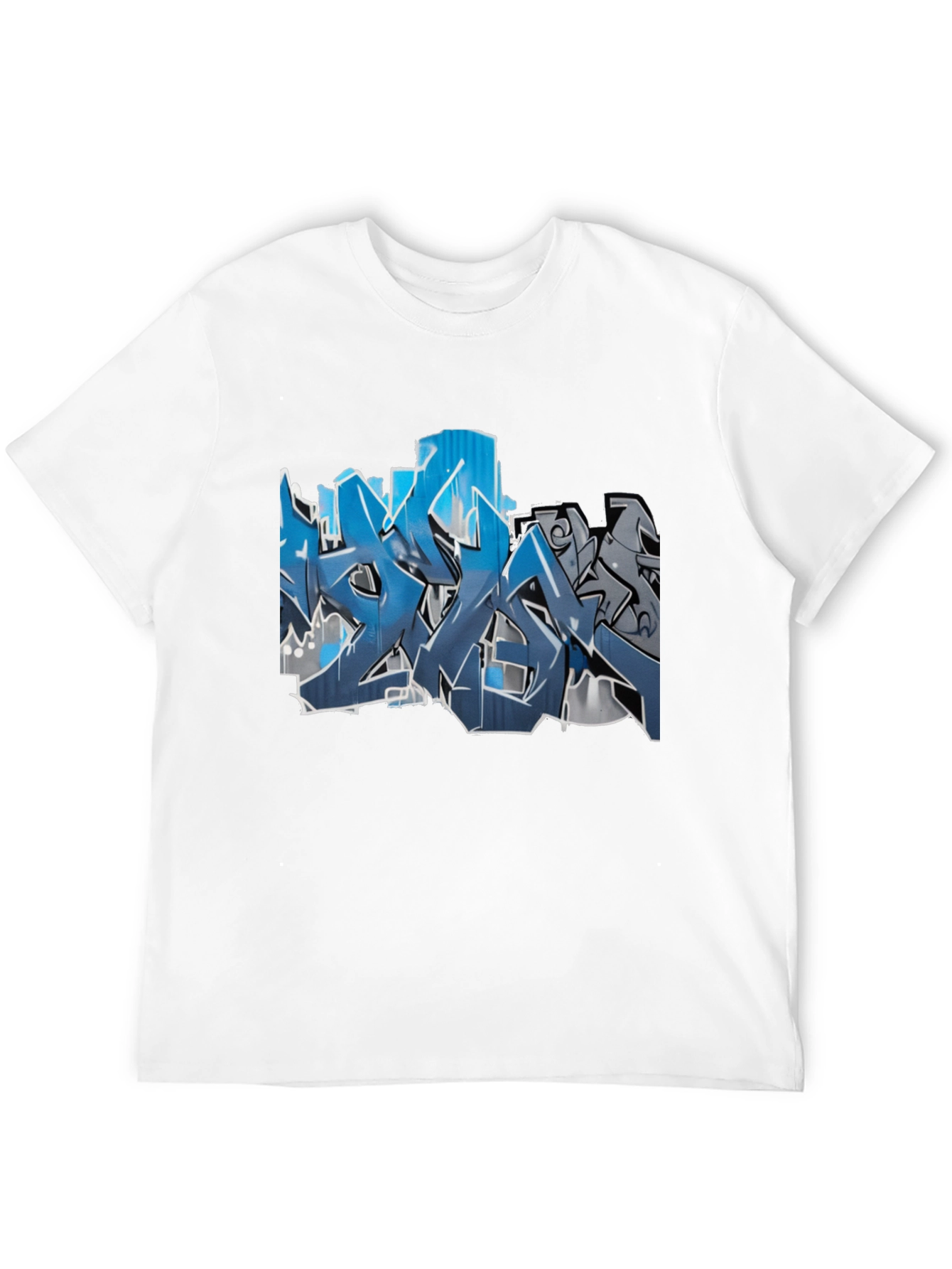 Urban Graffiti Graphic Tee - Mens Black T-Shirt