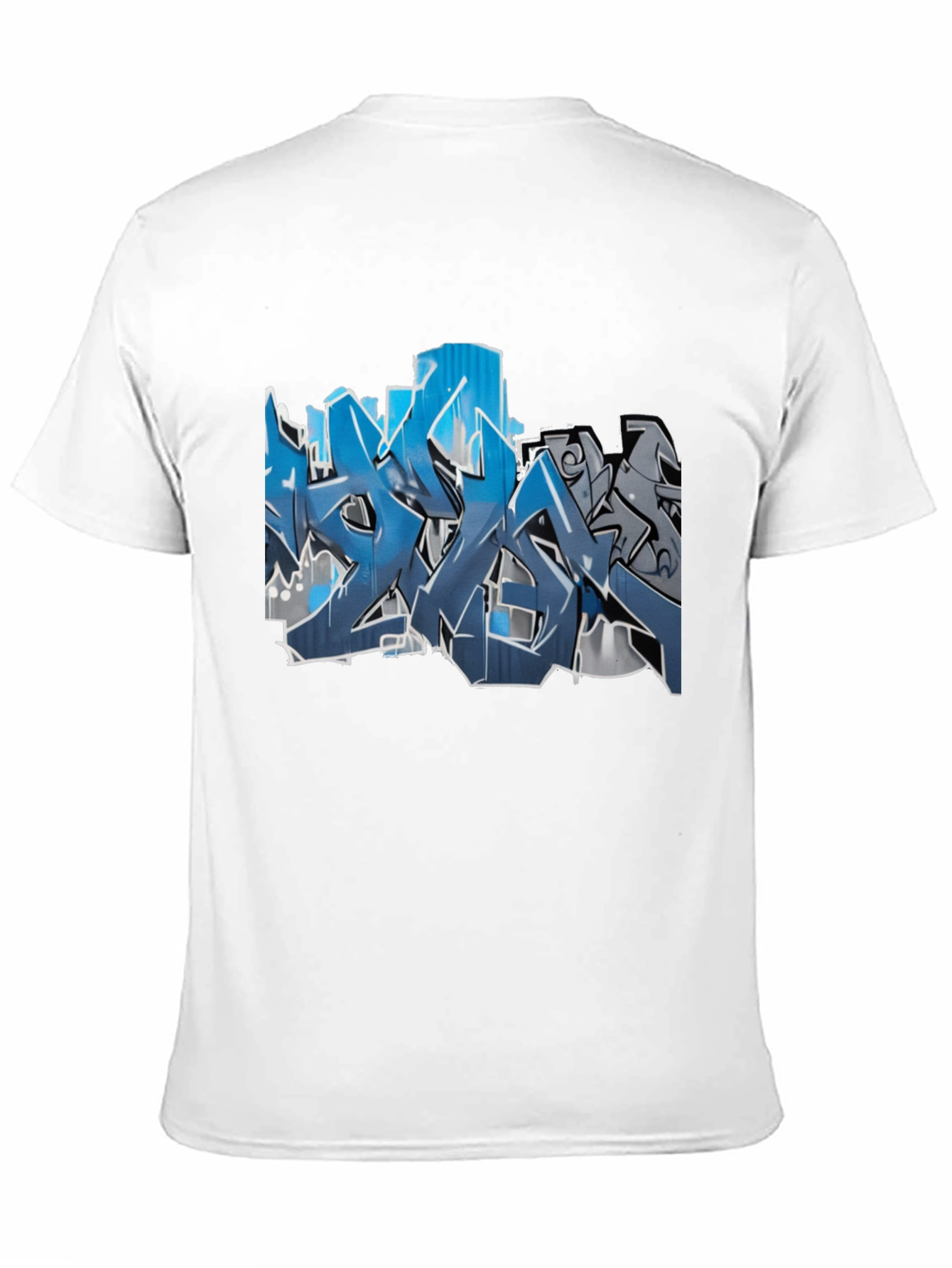 Urban Graffiti Graphic Tee - Mens Black T-Shirt