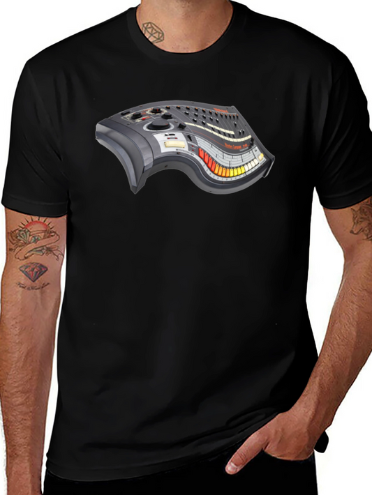 Synthesizer Graphic T-Shirt - Retro Music Style