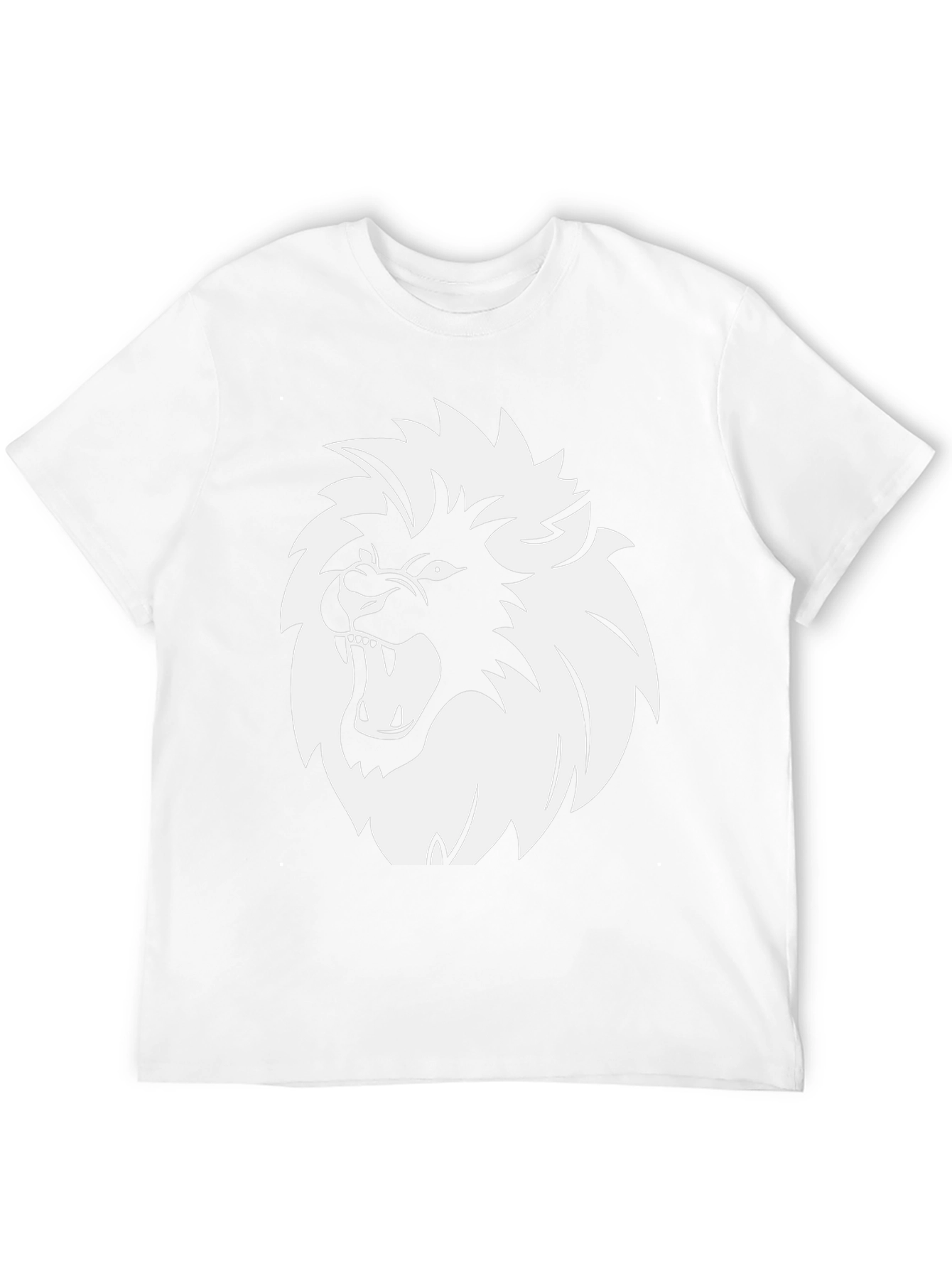 Lion Graphic Print Black T-Shirt