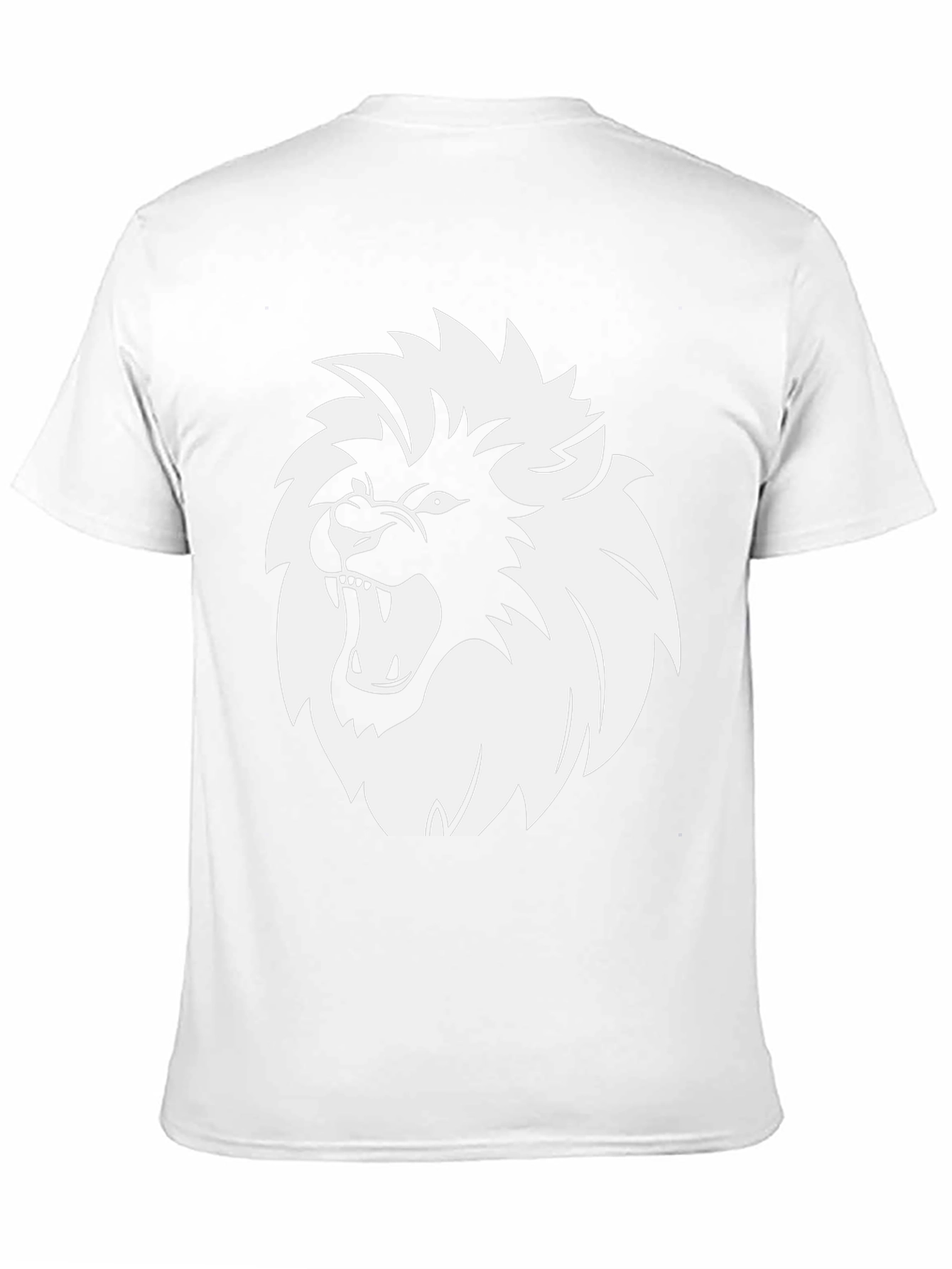 Lion Graphic Print Black T-Shirt
