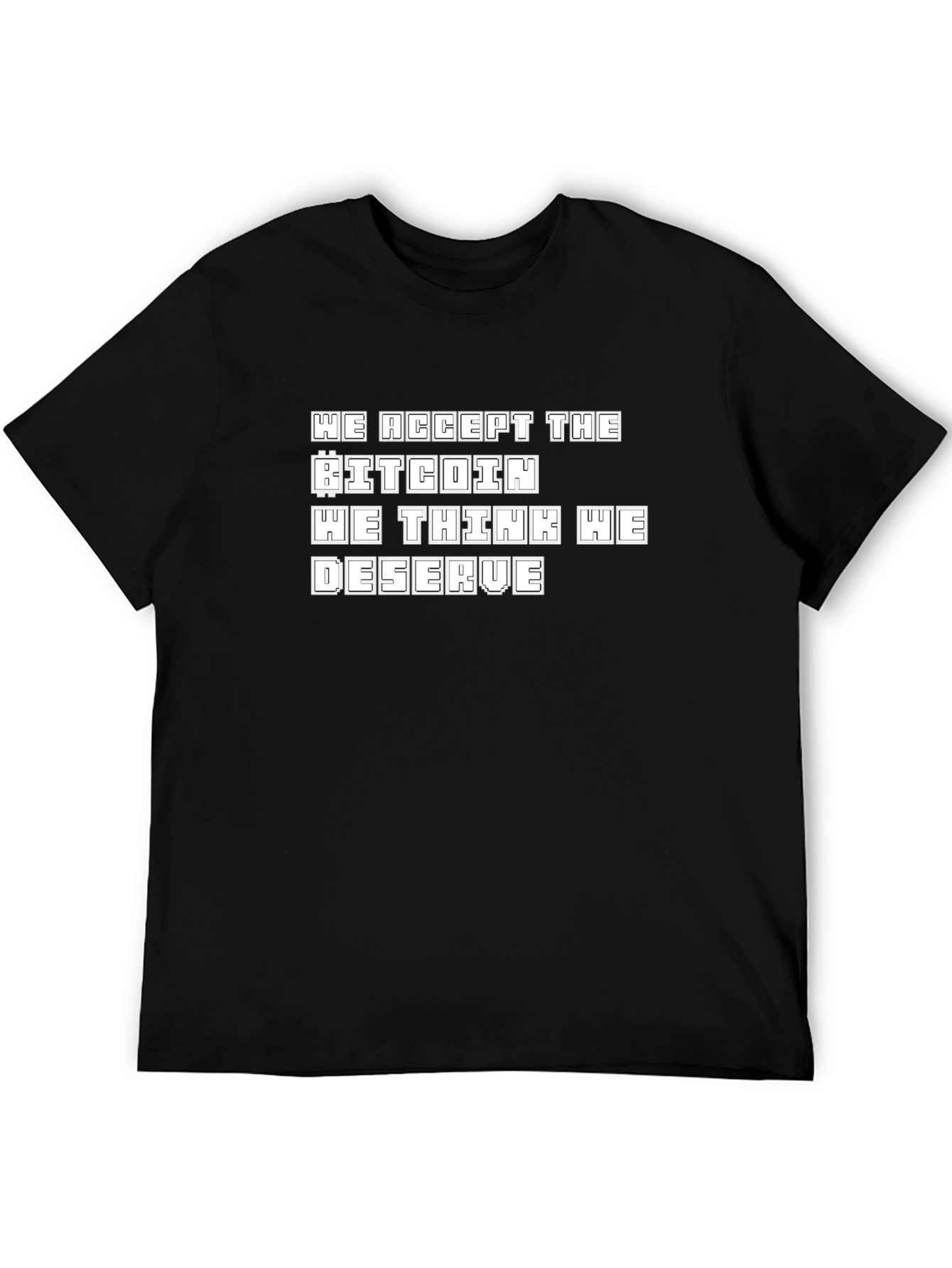 Bitcoin Deserve Black T-Shirt Crypto Fashion