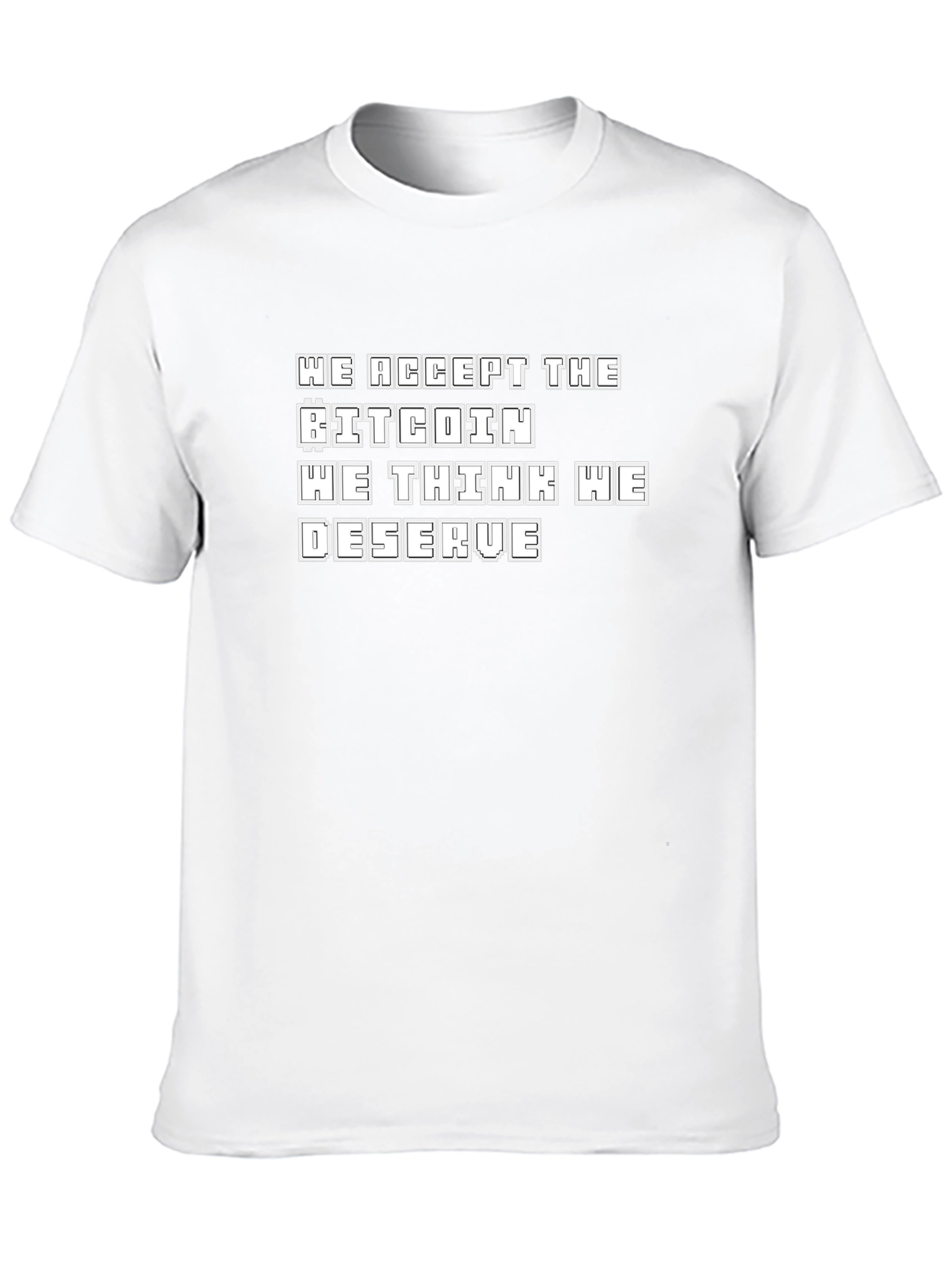 Bitcoin Deserve Black T-Shirt Crypto Fashion
