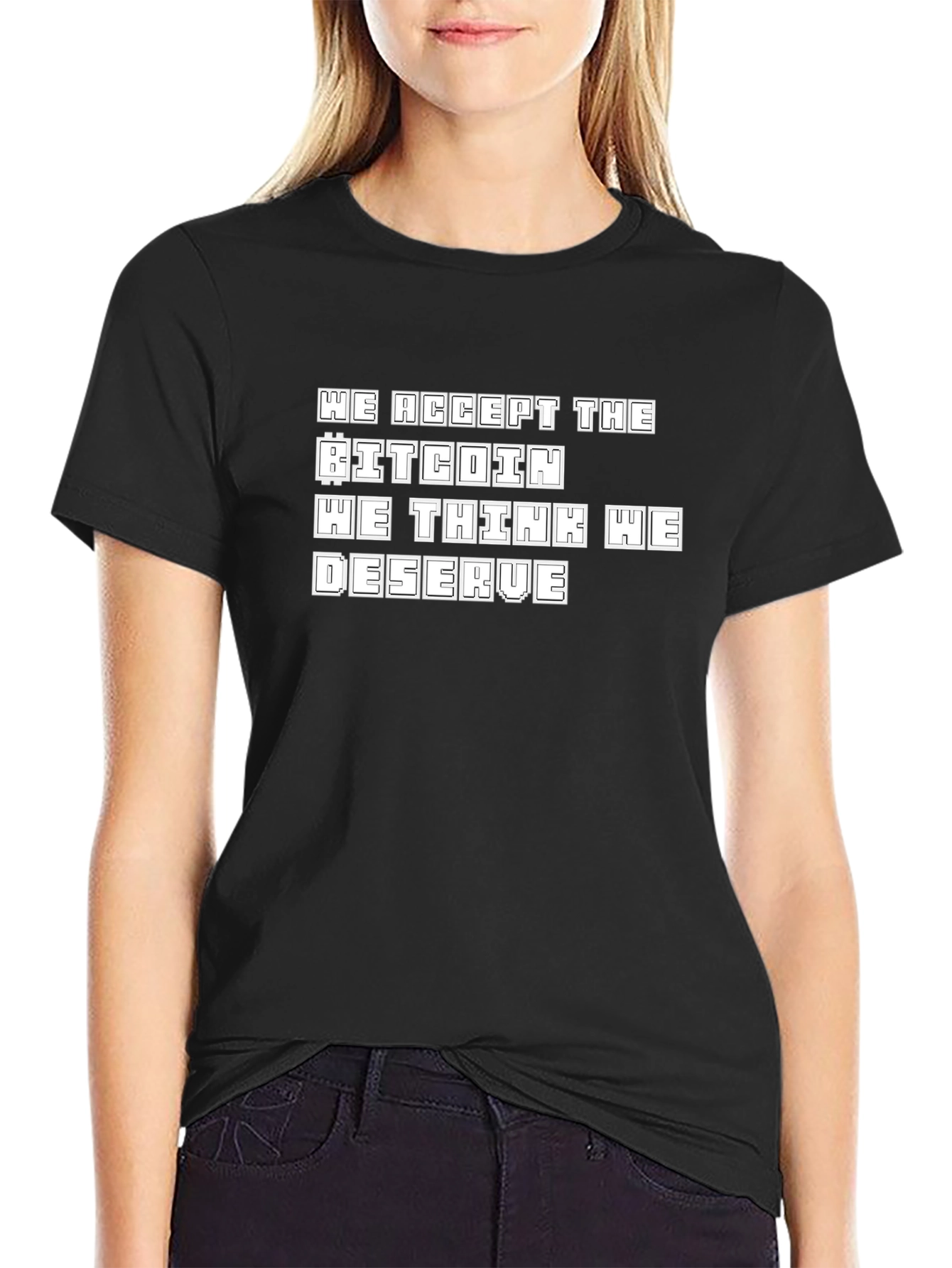 Bitcoin Deserve Black T-Shirt Crypto Fashion