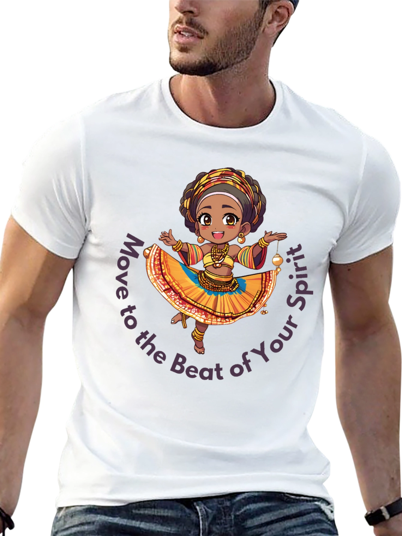 Spirit Beat Graphic Tee - Black