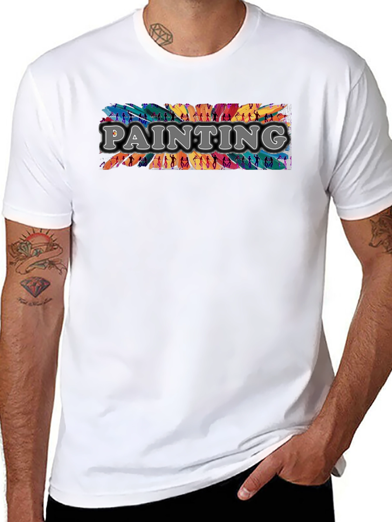 Painterly T-Shirt - Artistic Expression
