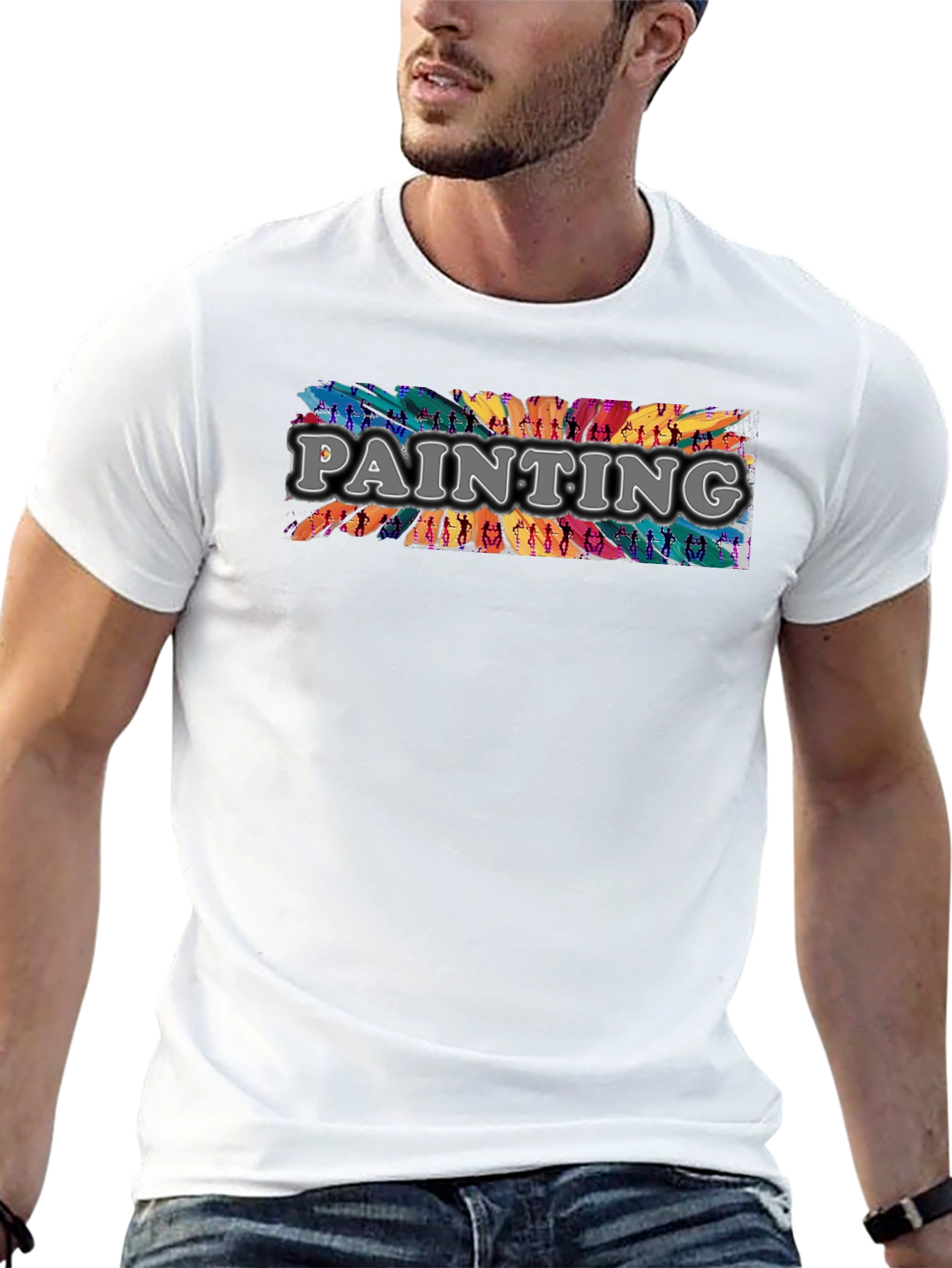 Painterly T-Shirt - Artistic Expression