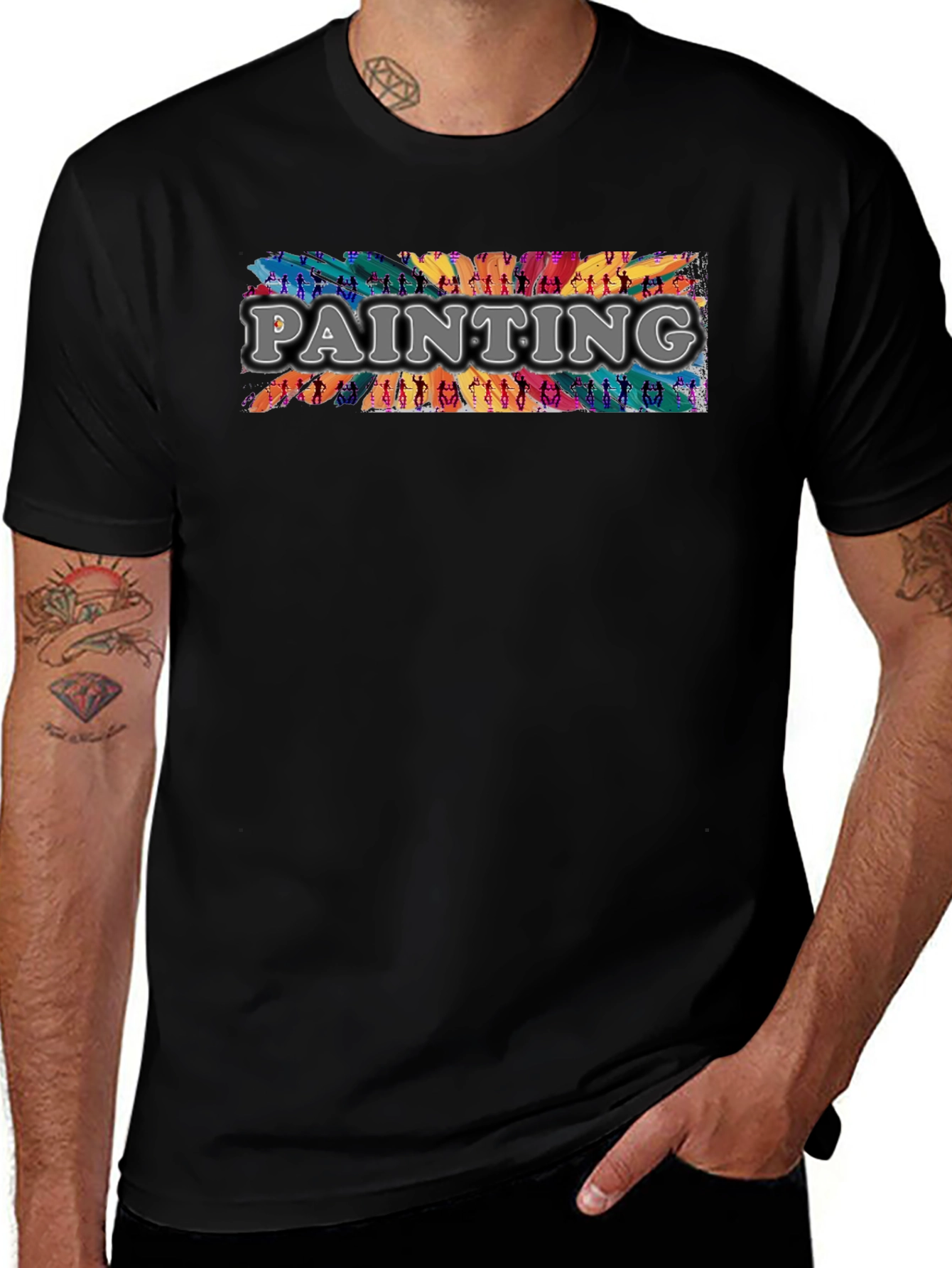 Painterly T-Shirt - Artistic Expression