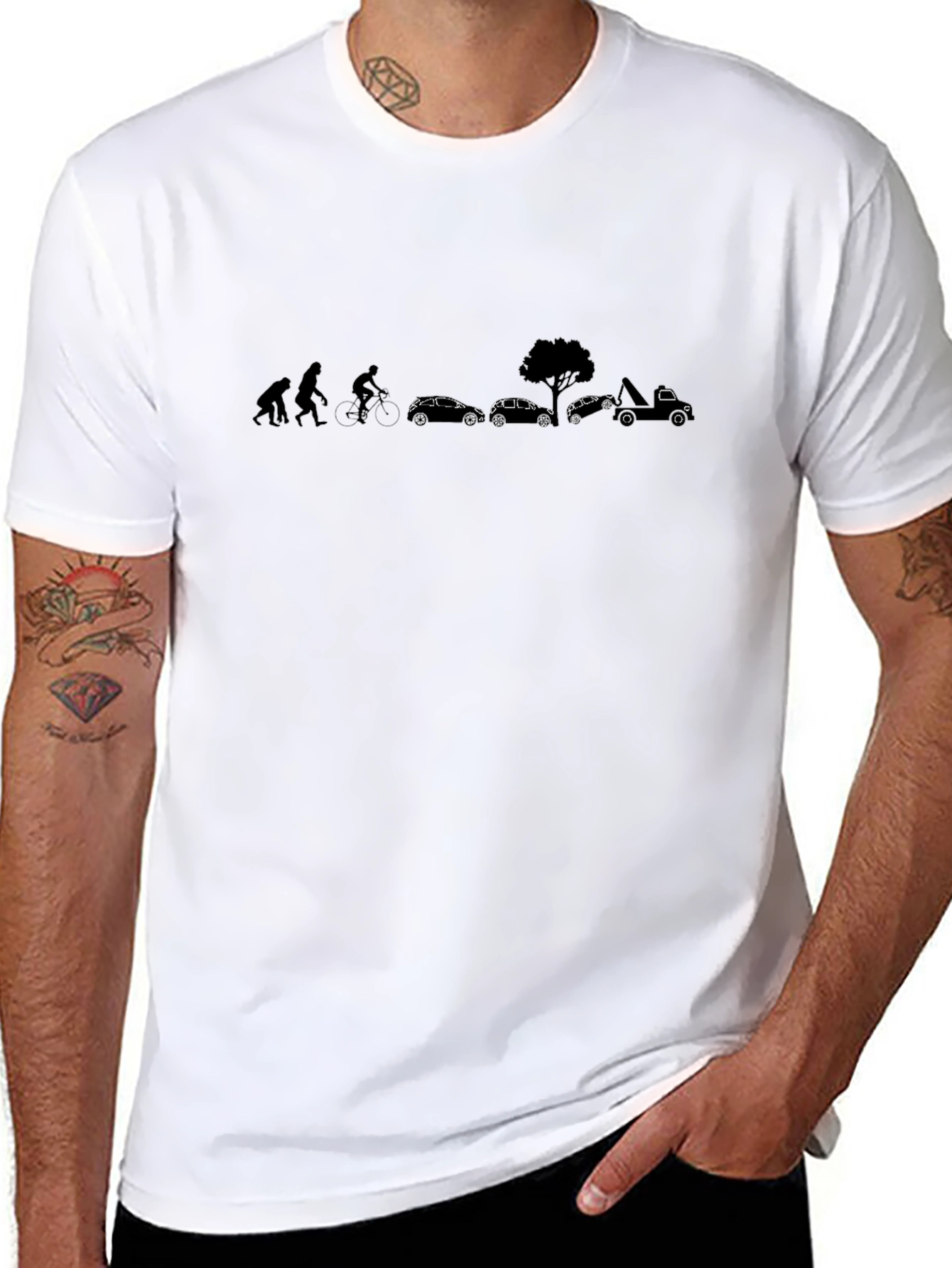 Evolution of Tesla T-Shirt Black