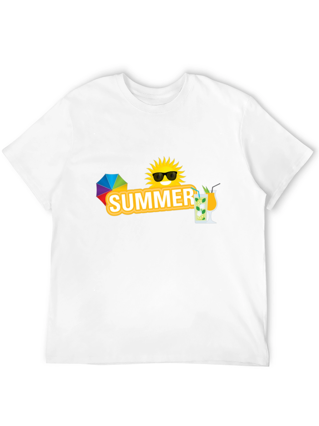 Summer Graphic Black T-Shirt