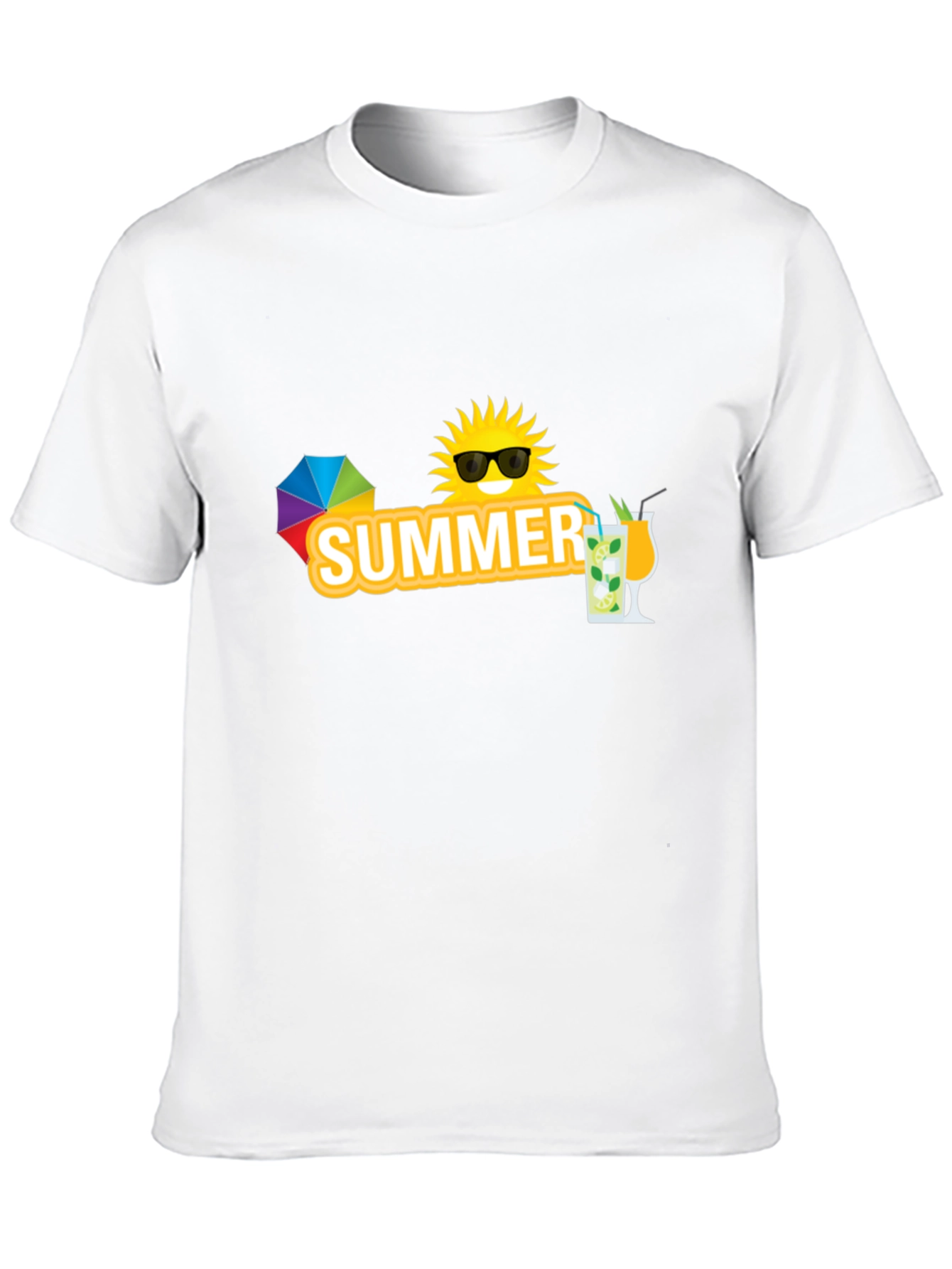 Summer Graphic Black T-Shirt