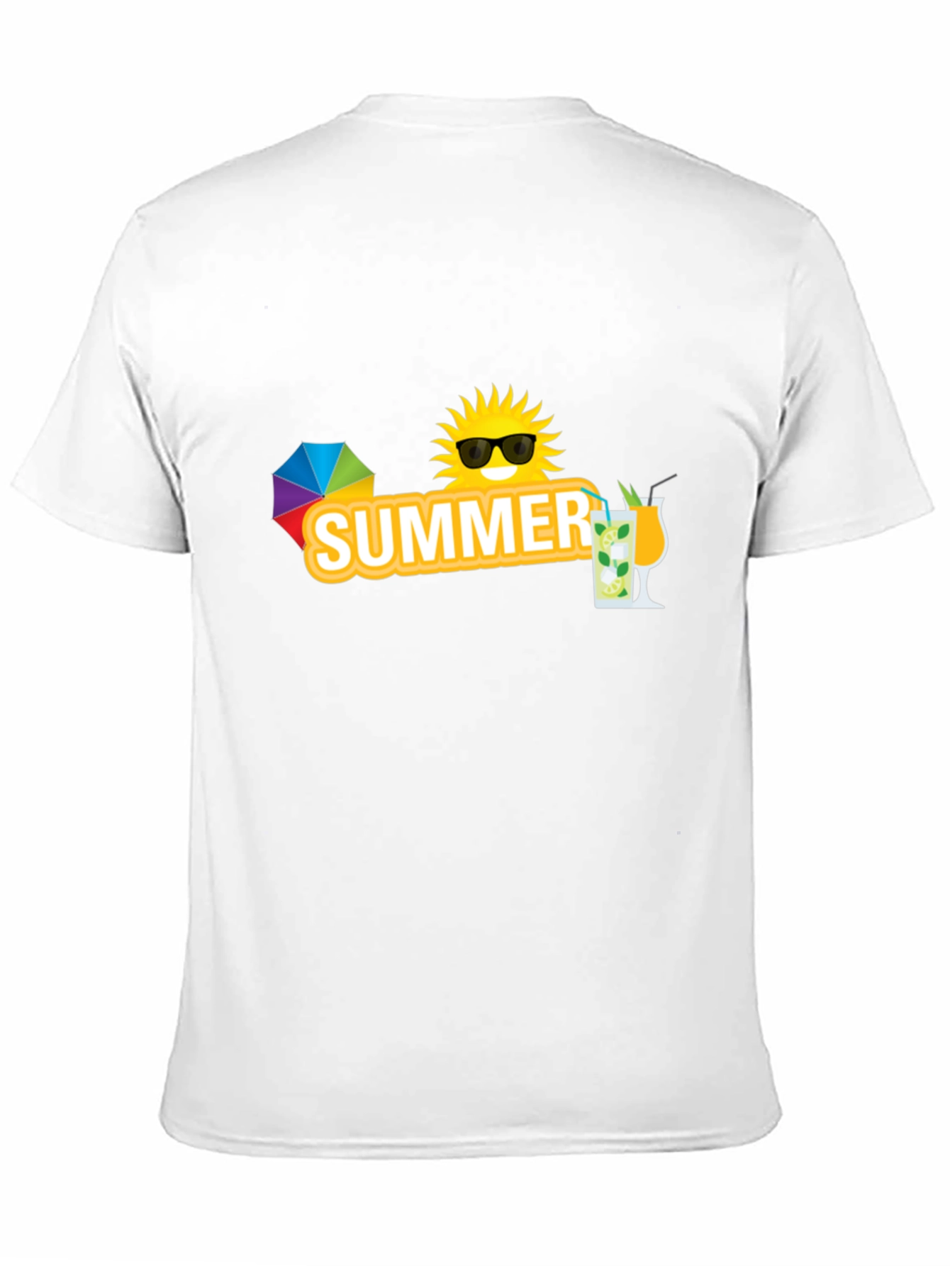 Summer Graphic Black T-Shirt