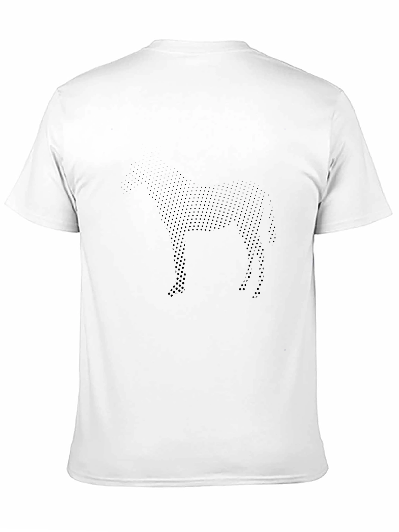 Modern Horse Graphic Black T-Shirt