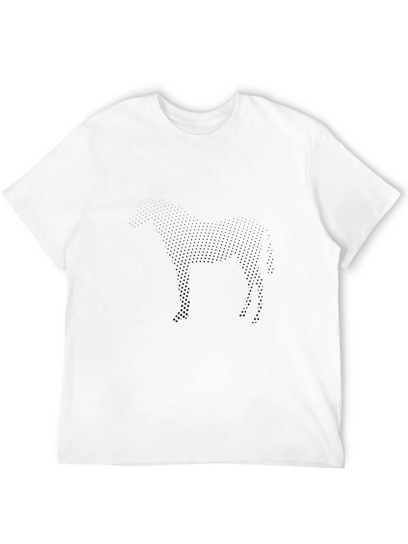 Modern Horse Graphic Black T-Shirt