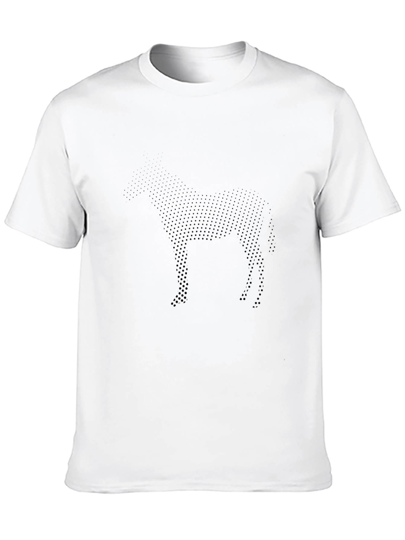 Modern Horse Graphic Black T-Shirt