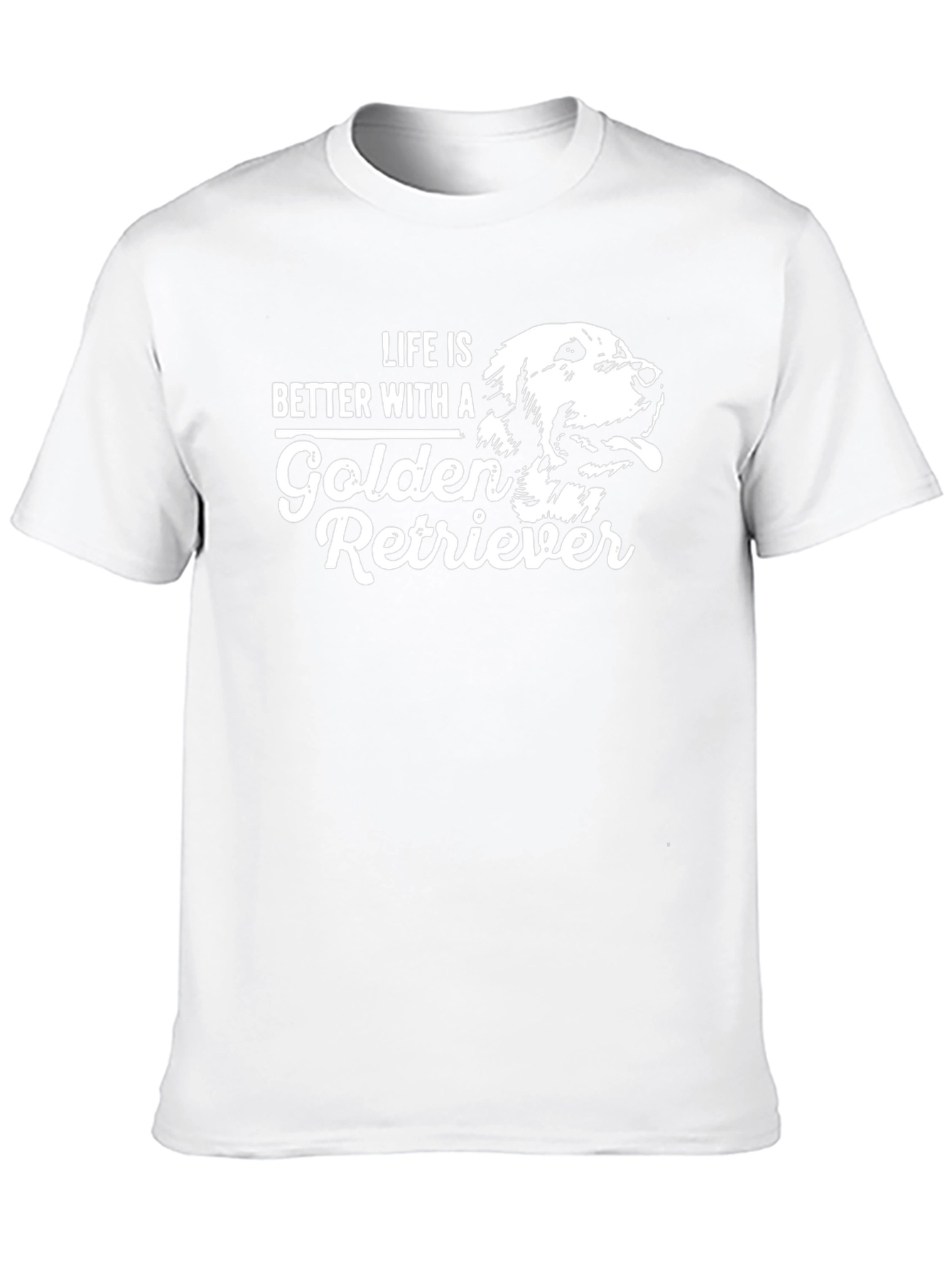 Life is Better with a Golden Retriever Black T-Shirt