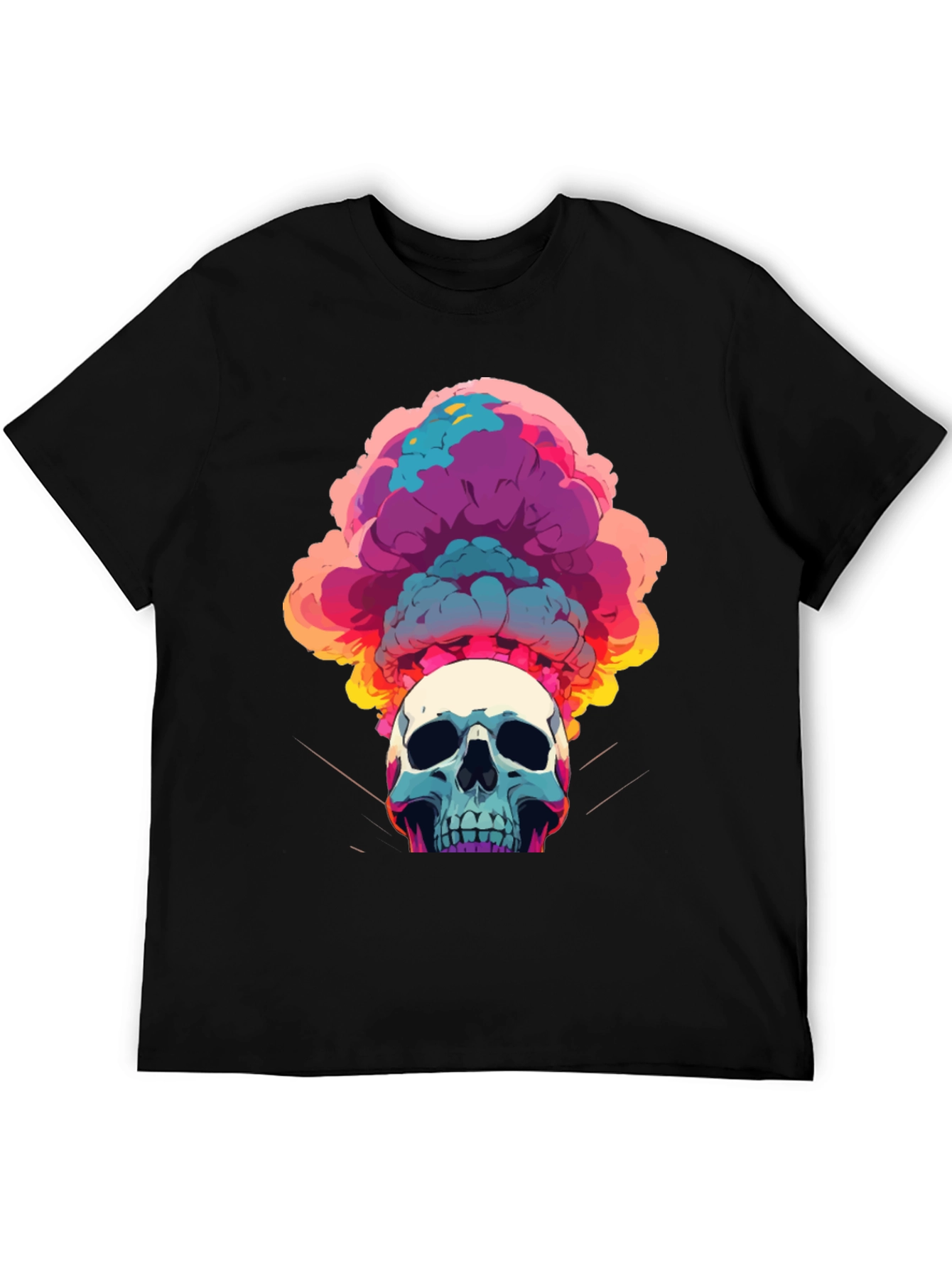 Skull Explosion Graphic Tee - Bold Streetwear Style