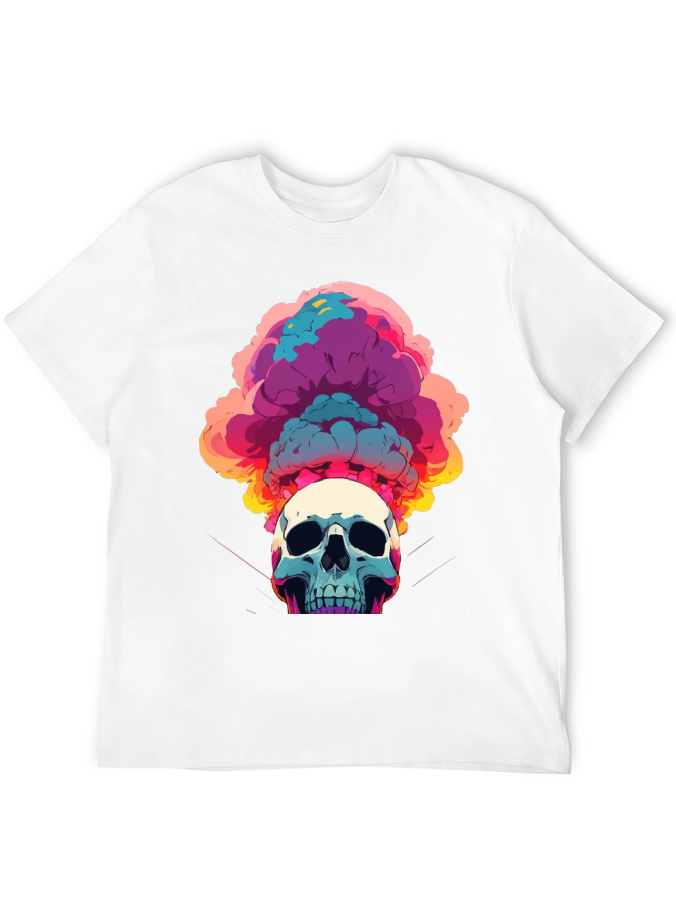 Skull Explosion Graphic Tee - Bold Streetwear Style