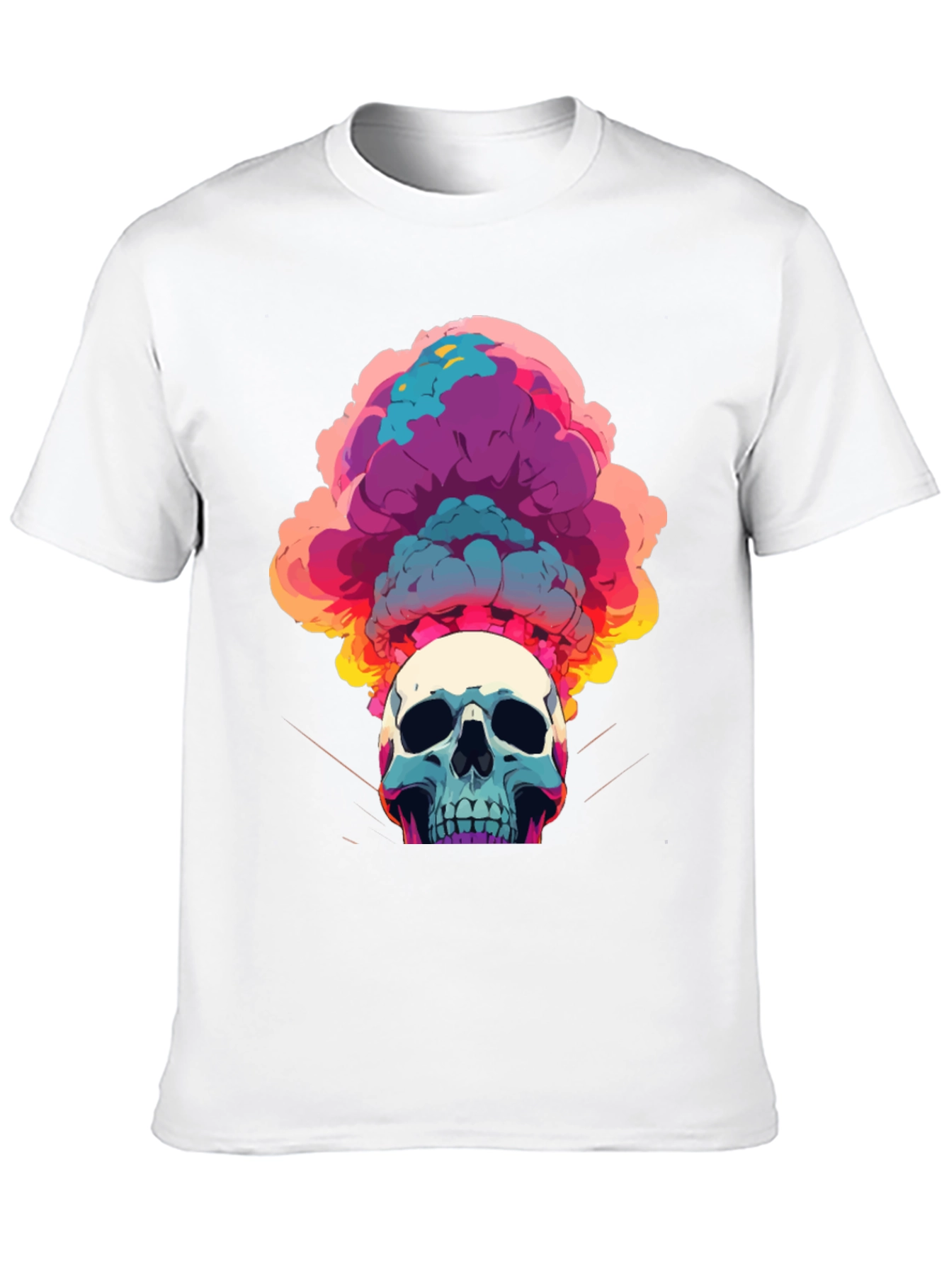 Skull Explosion Graphic Tee - Bold Streetwear Style