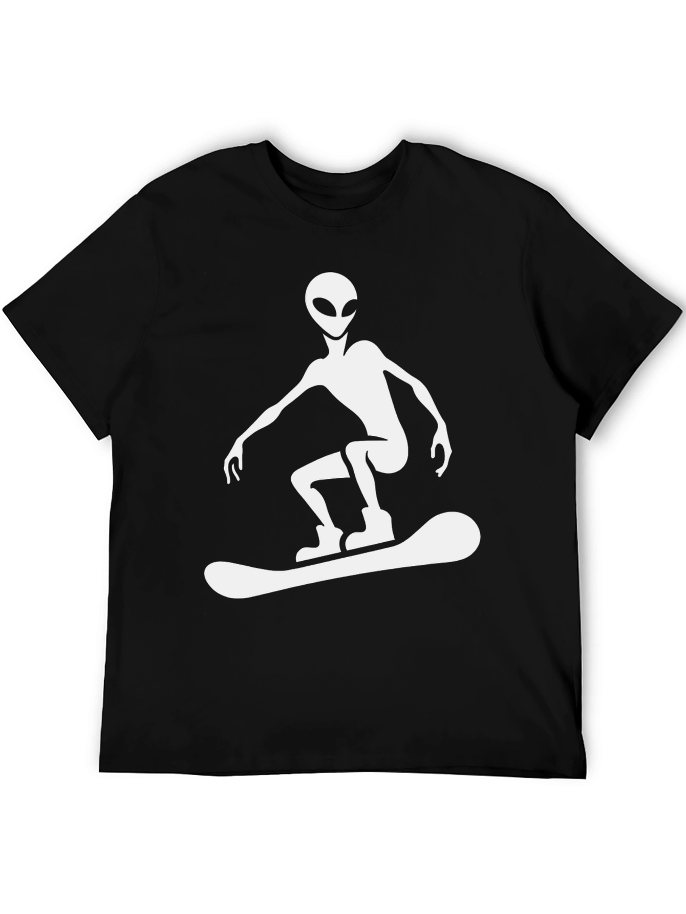 Alien Snowboarder Graphic T-Shirt