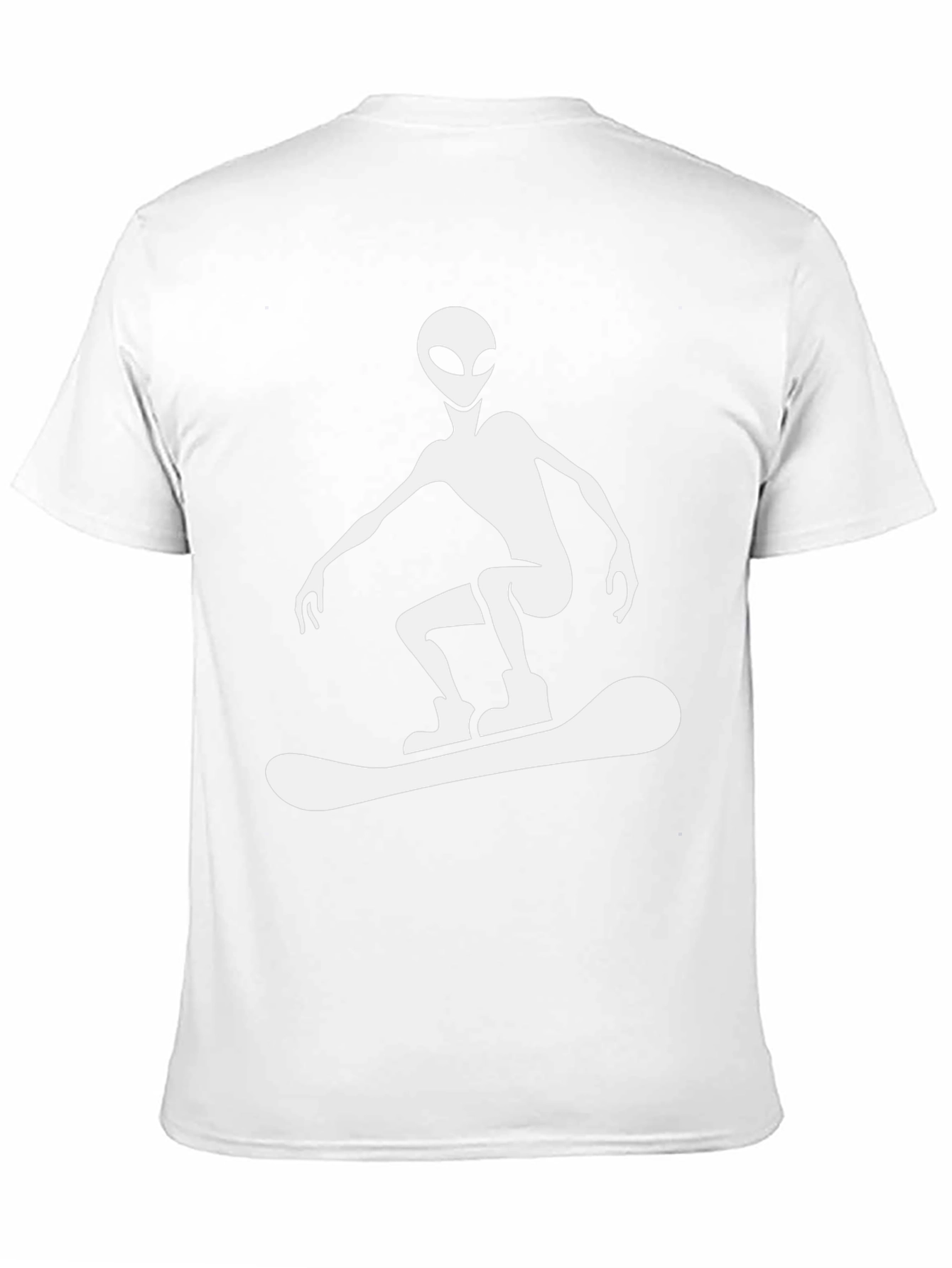 Alien Snowboarder Graphic T-Shirt