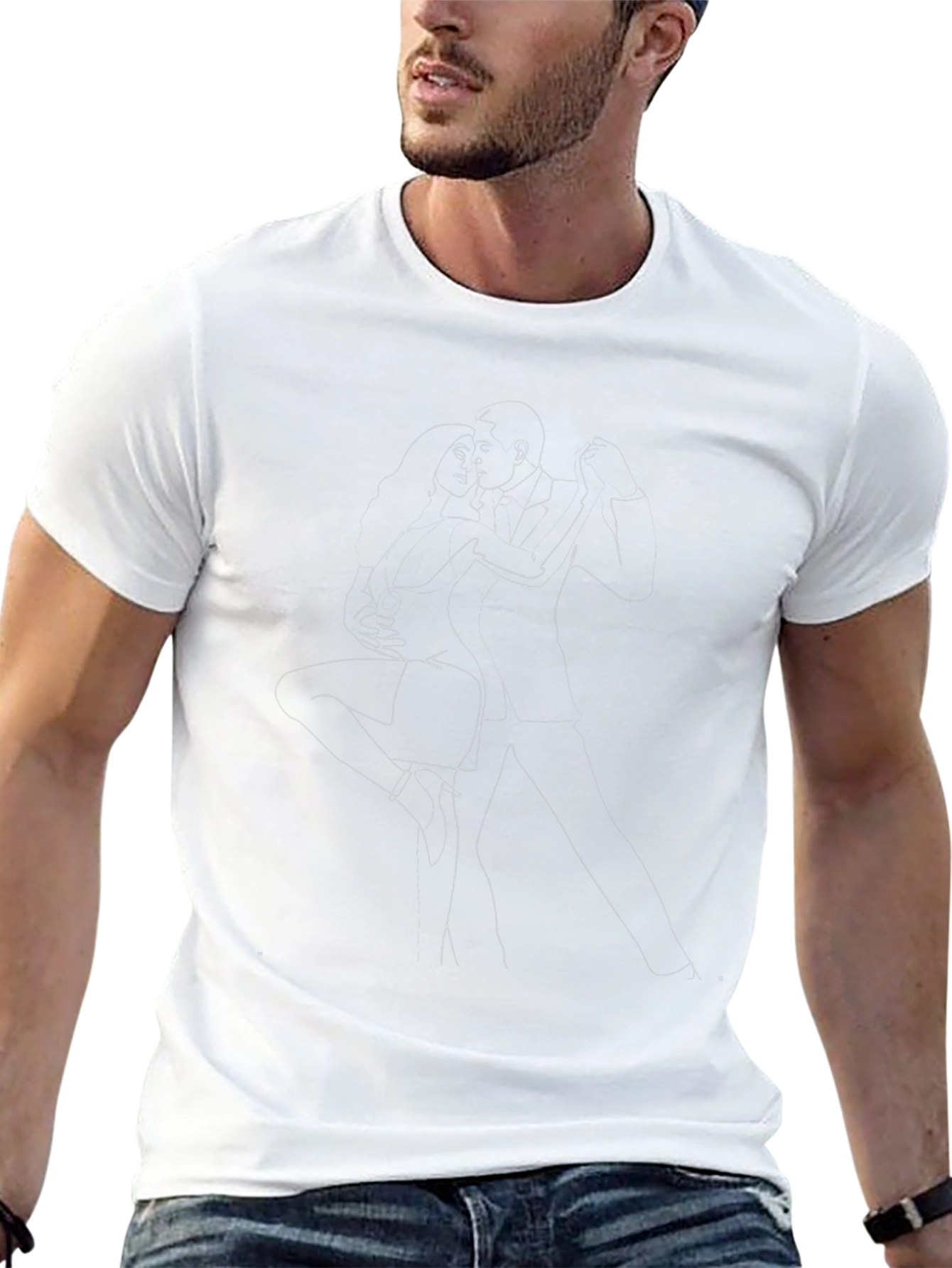 Tango Lovers Graphic Black Tee