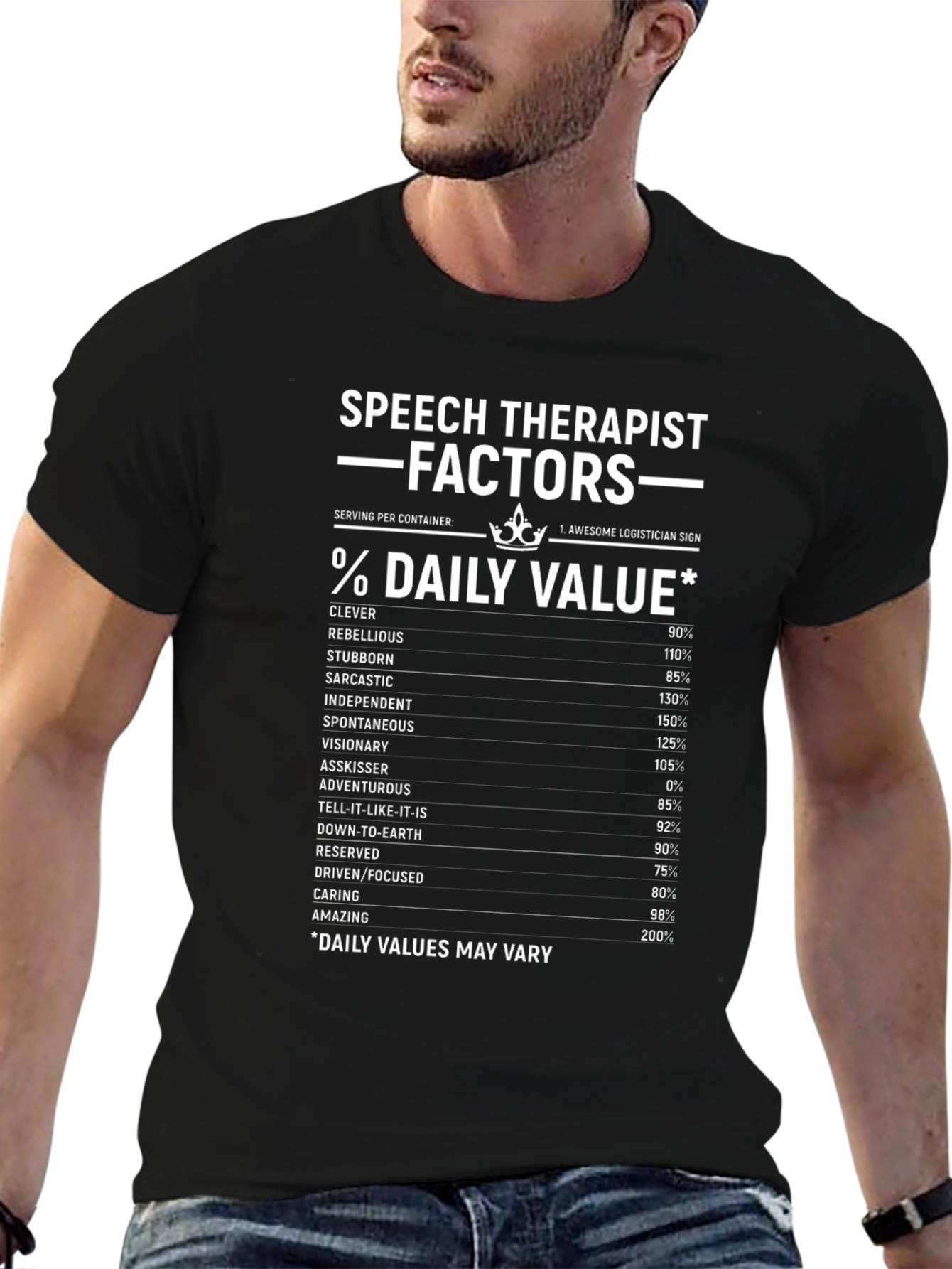 Speech Therapist Factors Daily Value T-Shirt