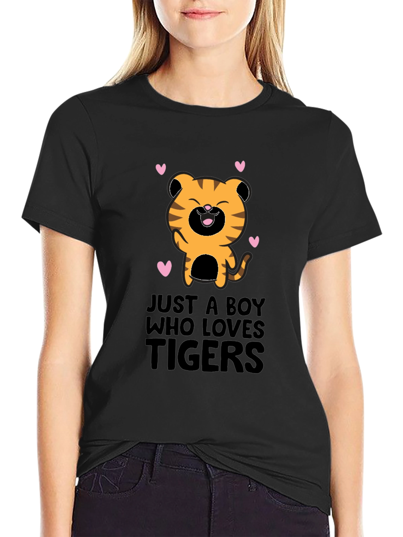 Tiger Lover T-Shirt - Cute Boy Design
