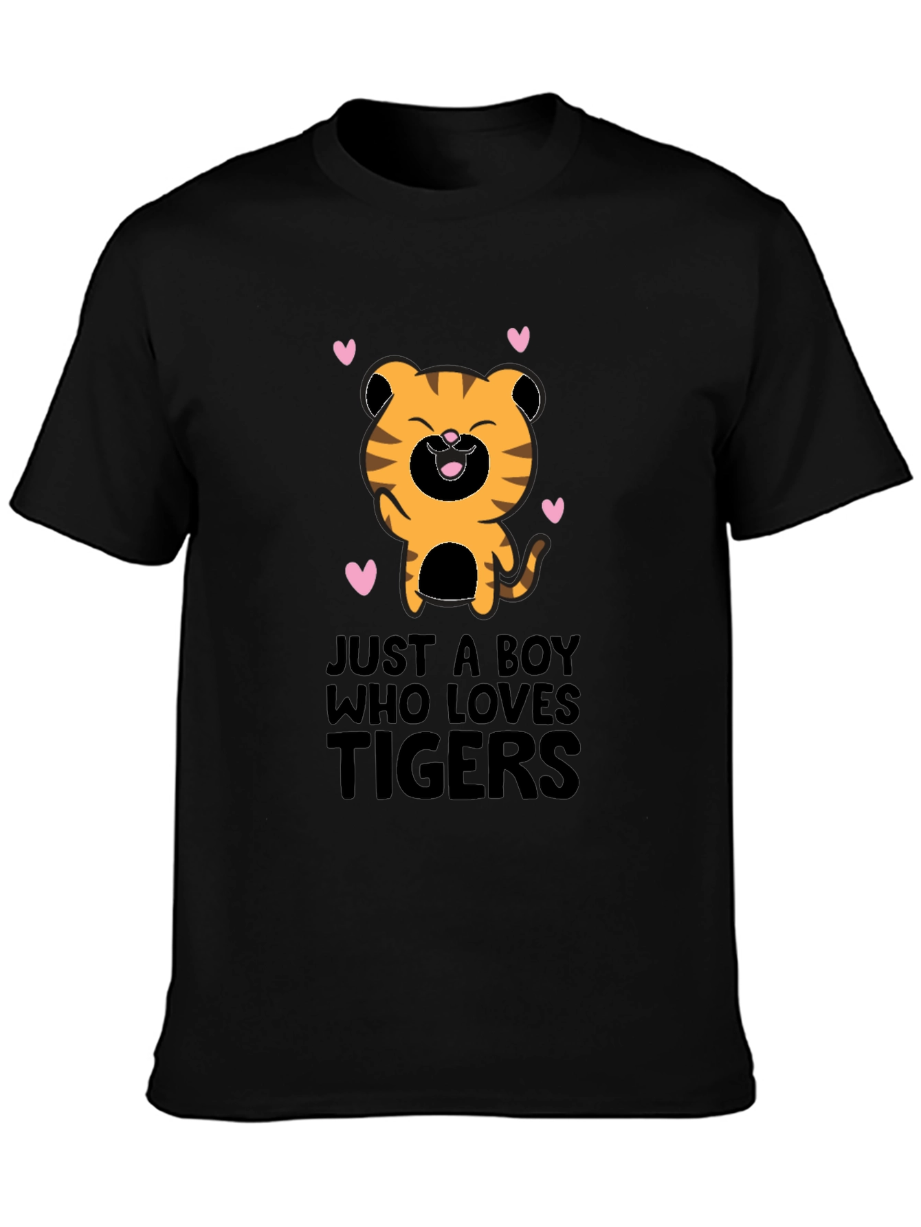 Tiger Lover T-Shirt - Cute Boy Design