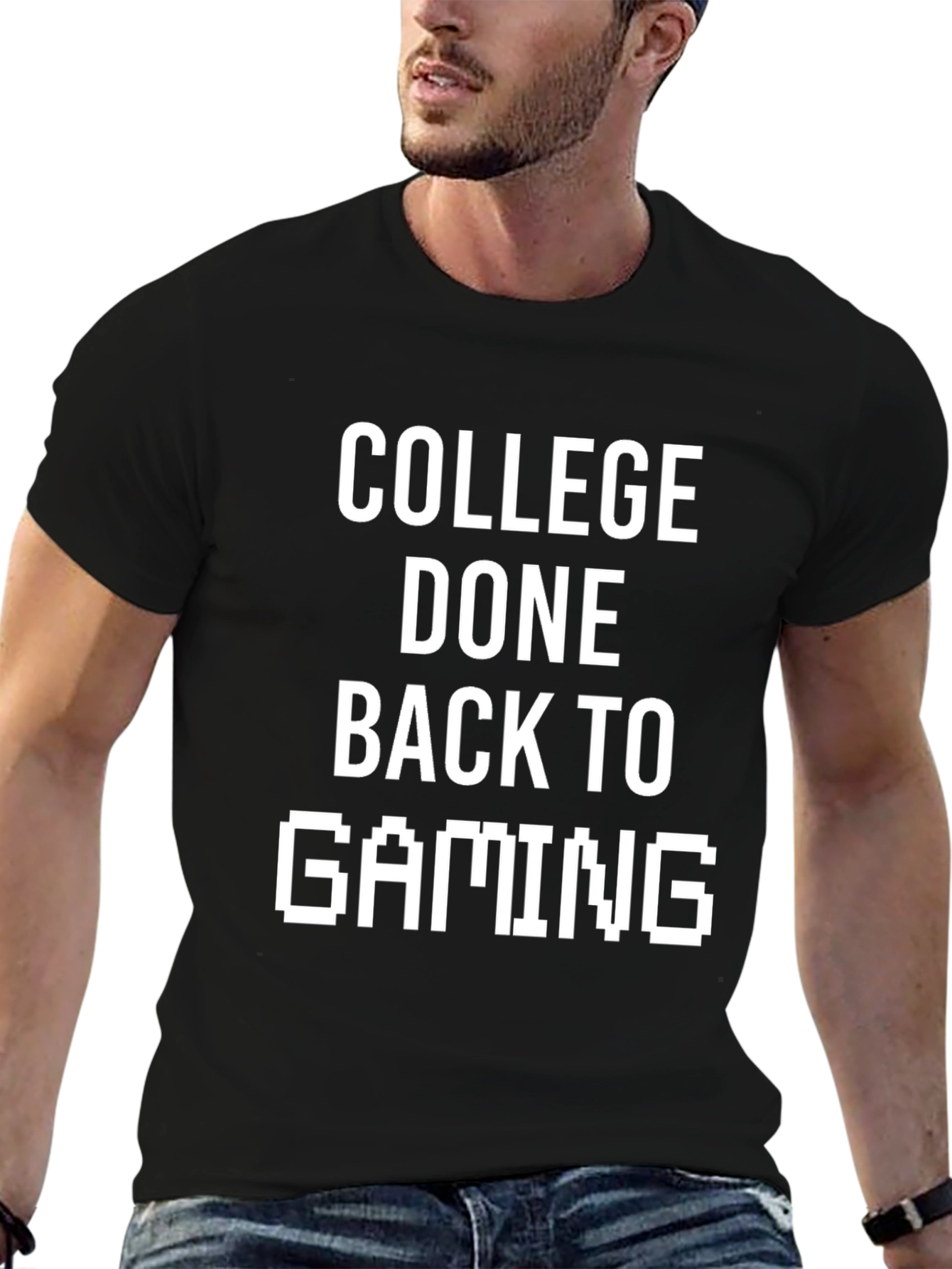 College Done Back to Gaming T-Shirt