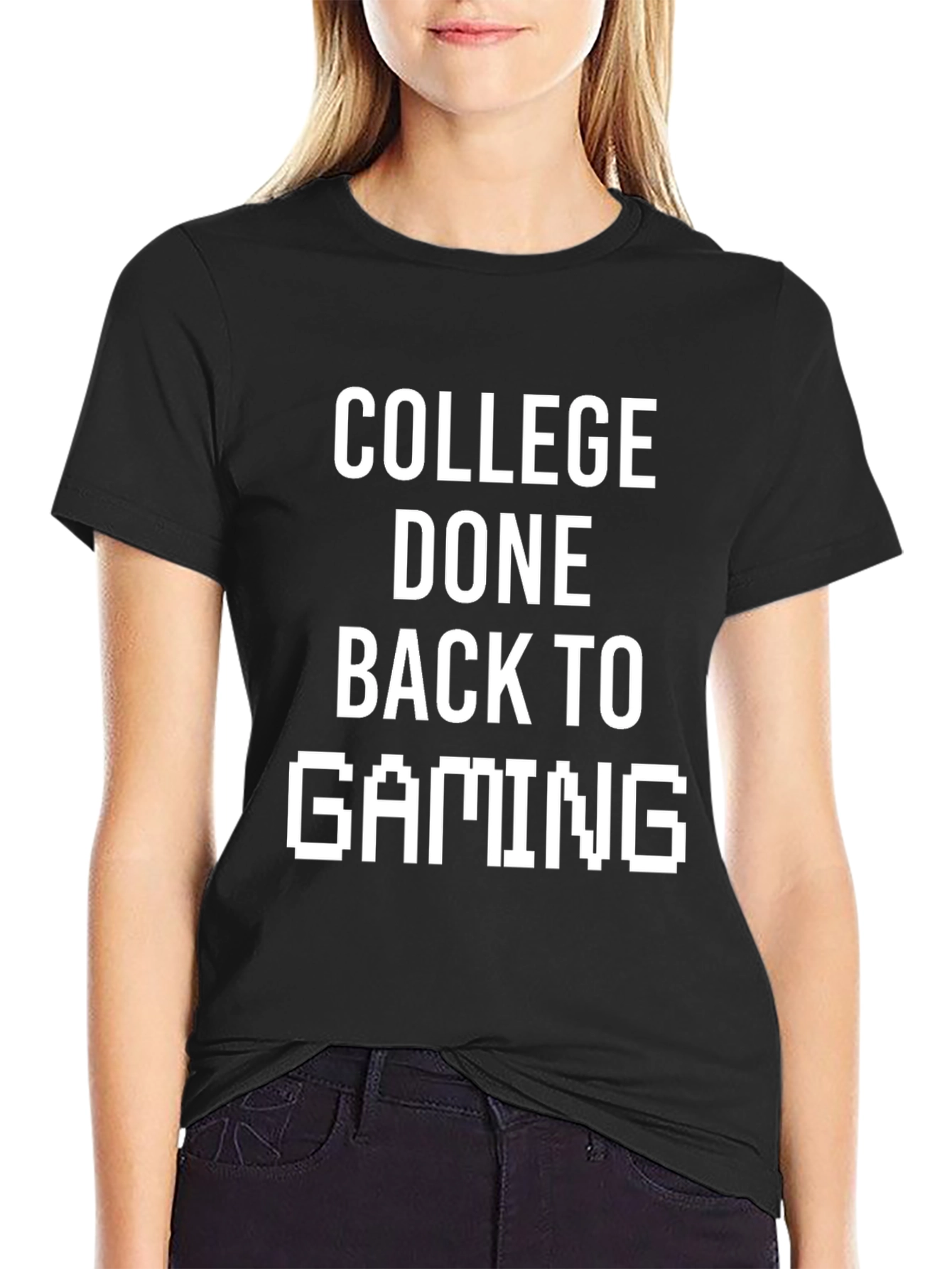 College Done Back to Gaming T-Shirt