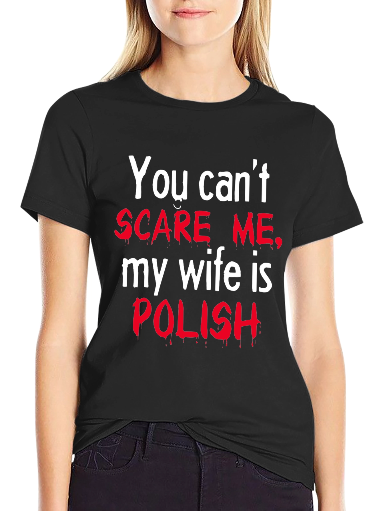 Funny Polish Wife Graphic T-Shirt