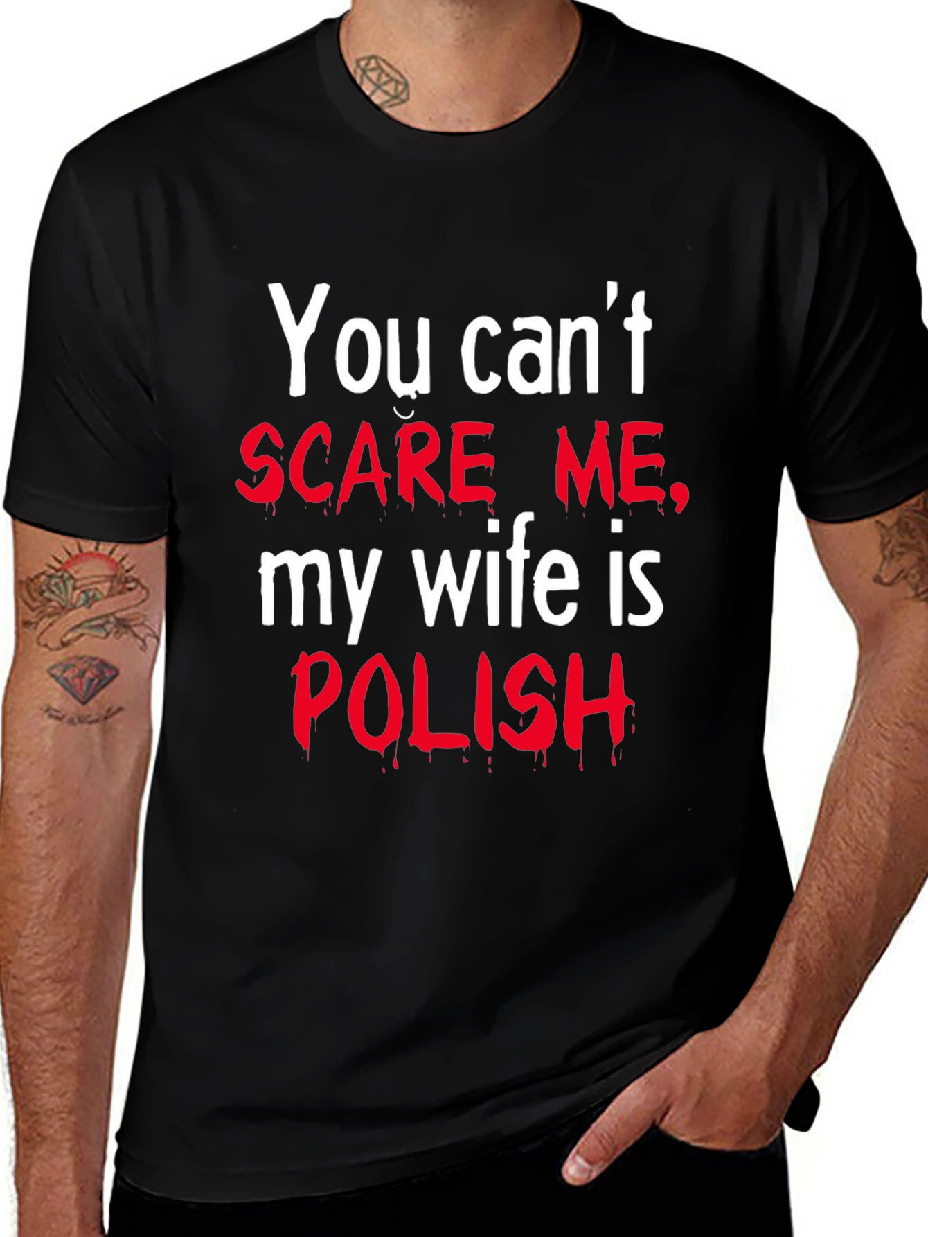 Funny Polish Wife Graphic T-Shirt