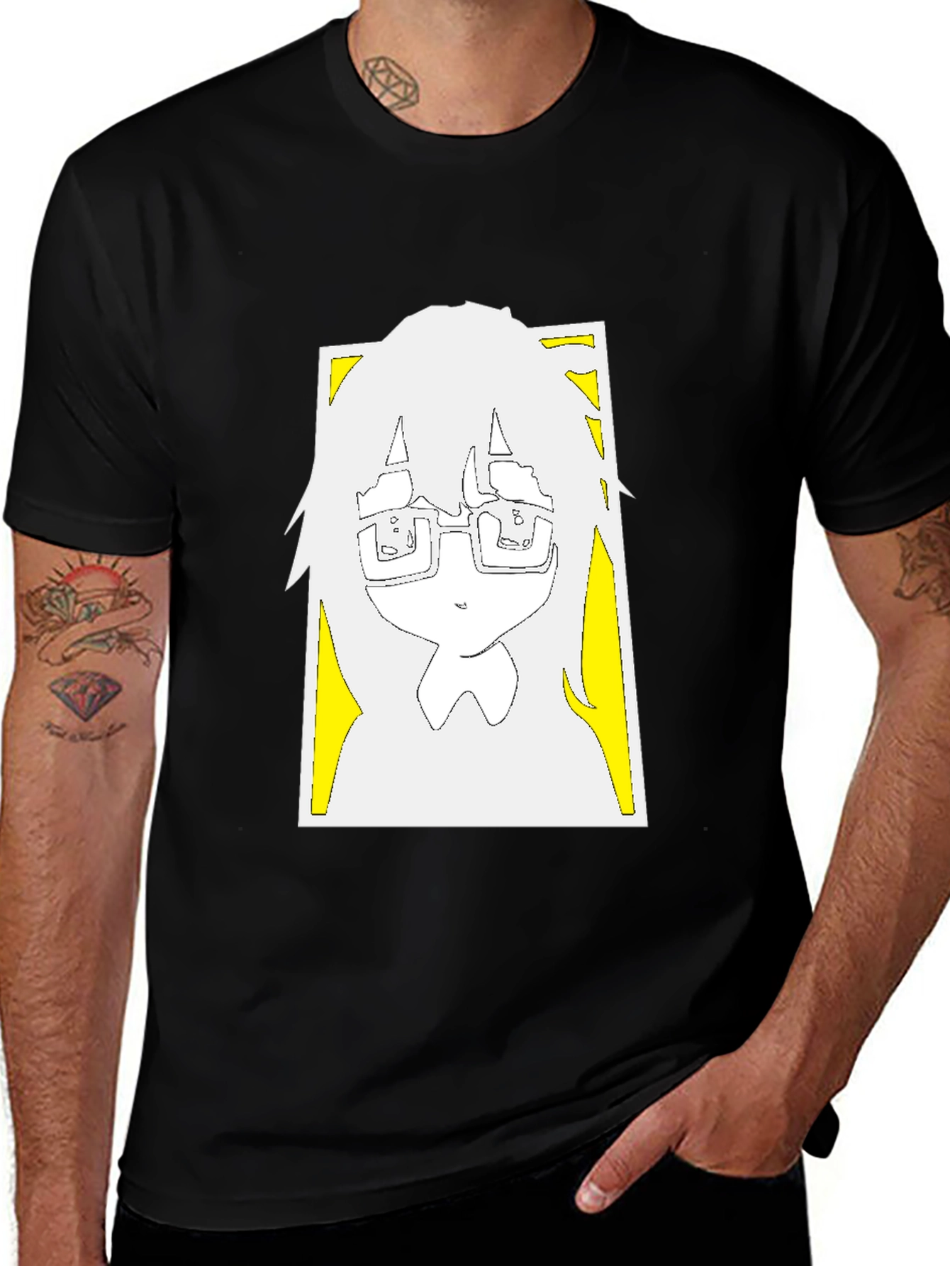 Anime Graphic Tee - Unisex Black T-Shirt