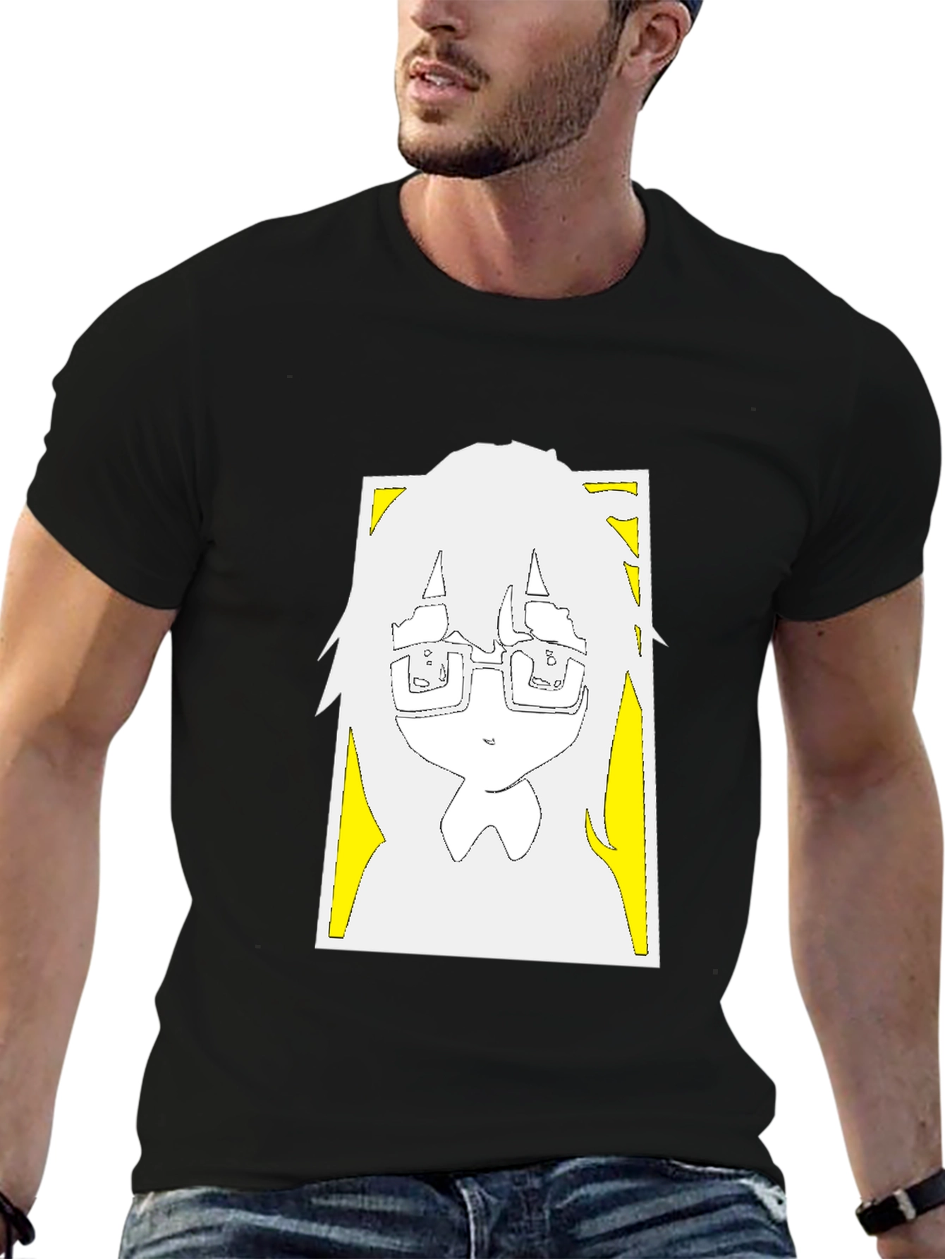 Anime Graphic Tee - Unisex Black T-Shirt