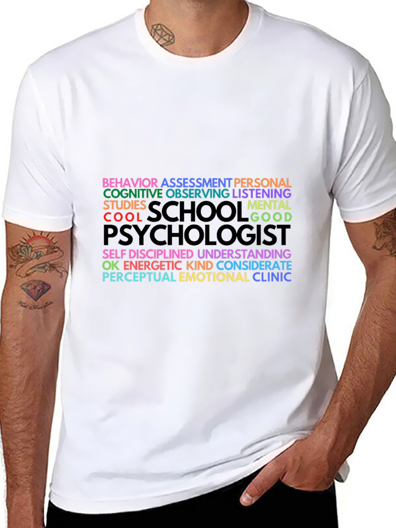Psychologist Word Art Graphic T-Shirt