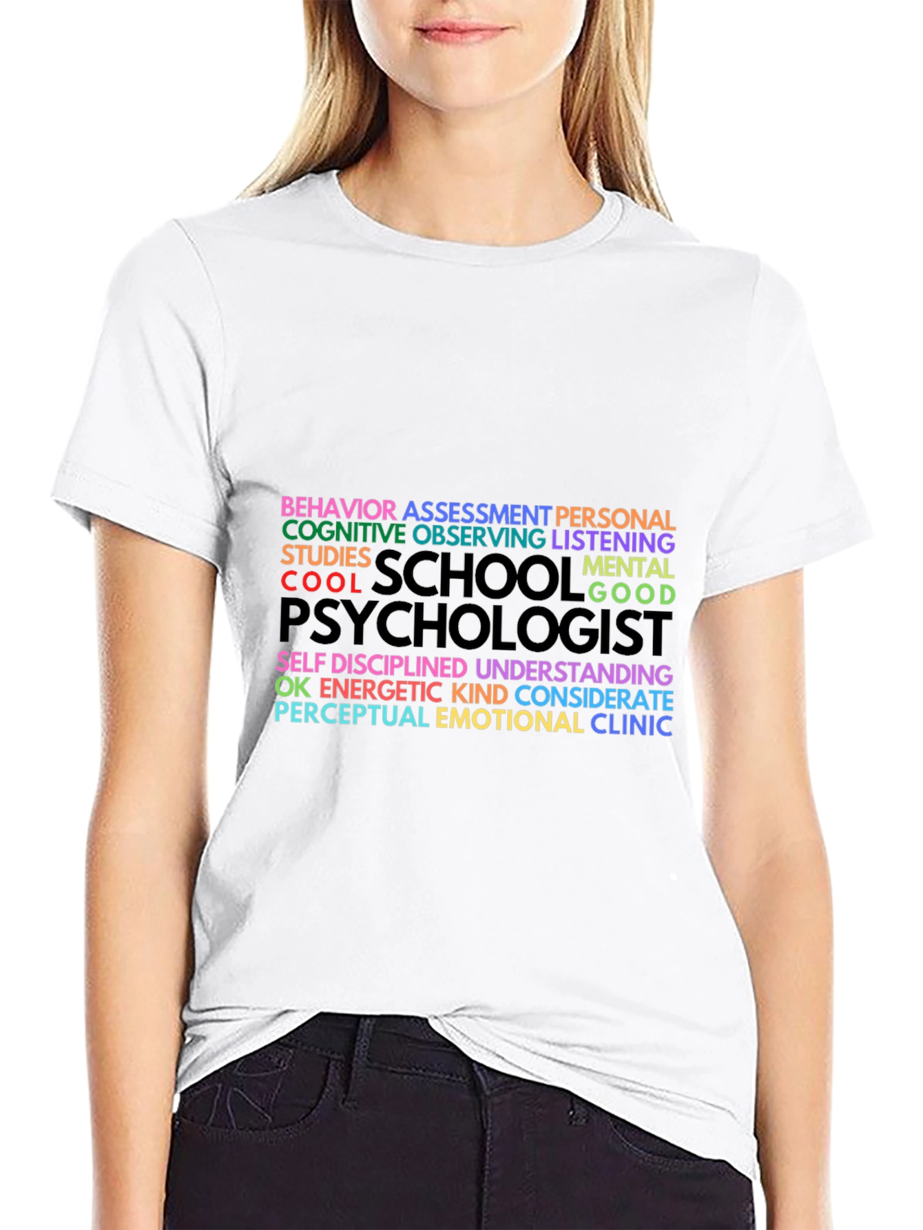Psychologist Word Art Graphic T-Shirt