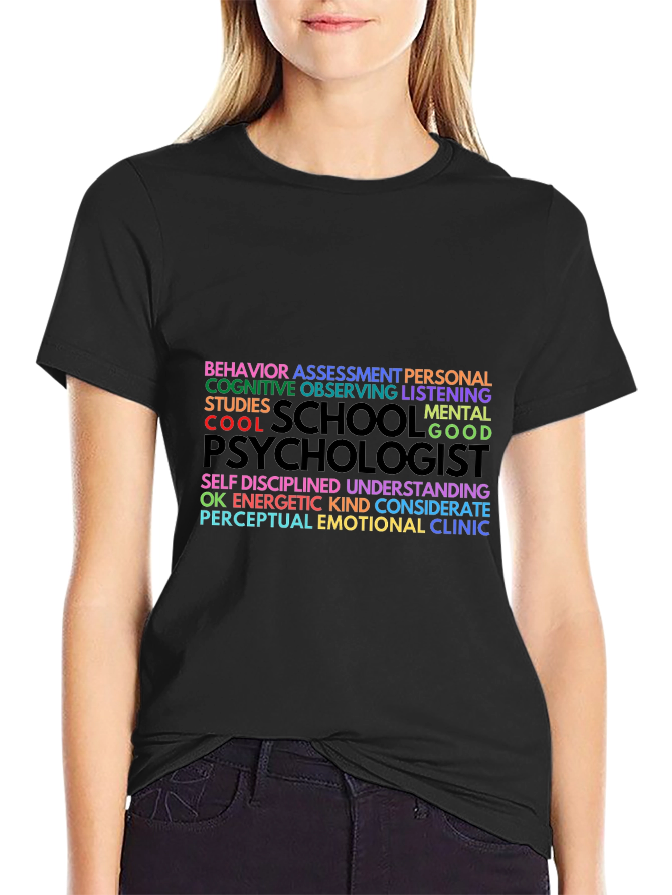 Psychologist Word Art Graphic T-Shirt