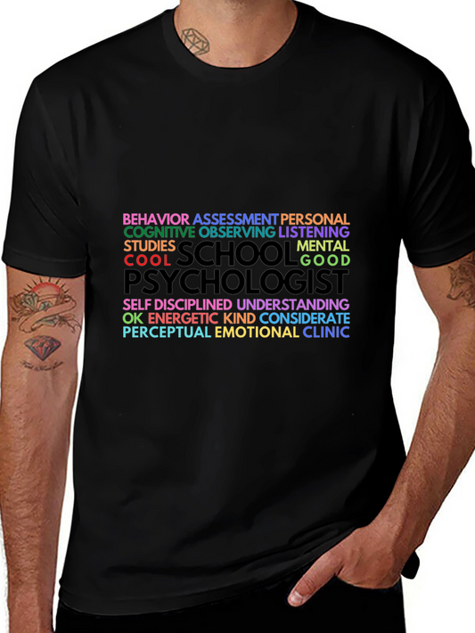 Psychologist Word Art Graphic T-Shirt